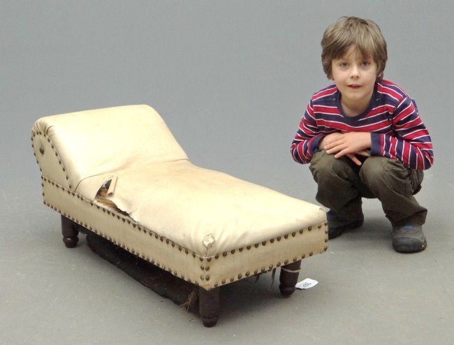 Child's Daybed: Early child's daybed. 36" Length, as found.