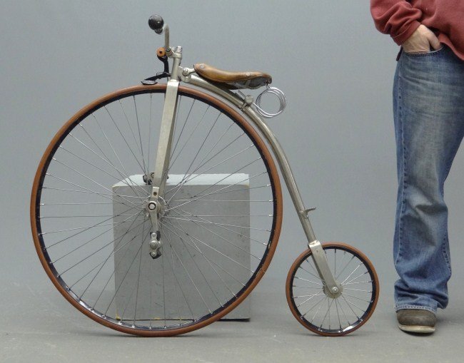 Spillane Reproduction High Wheel Ordinary Bicycle: 28" child's Spillane Whitney reproduction. Excellent rider.