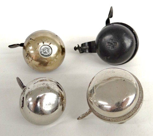 Bicycle Bell Lot: Lot of (4) bicycle bells.