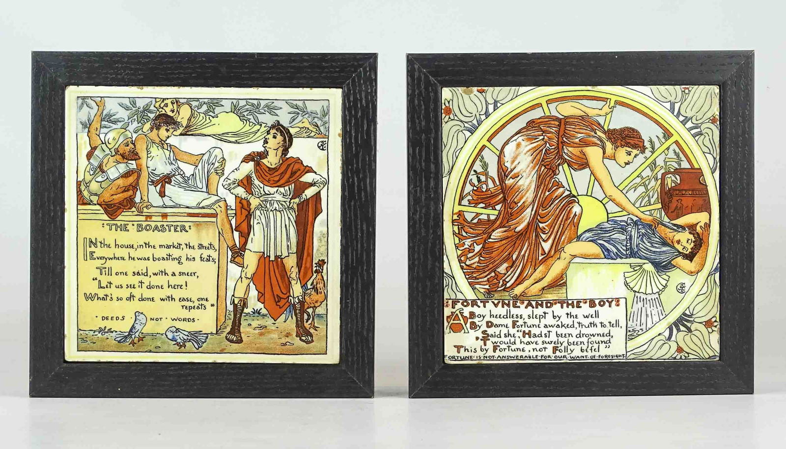 Pair of Framed Ceramic Tiles (1 of 7)
