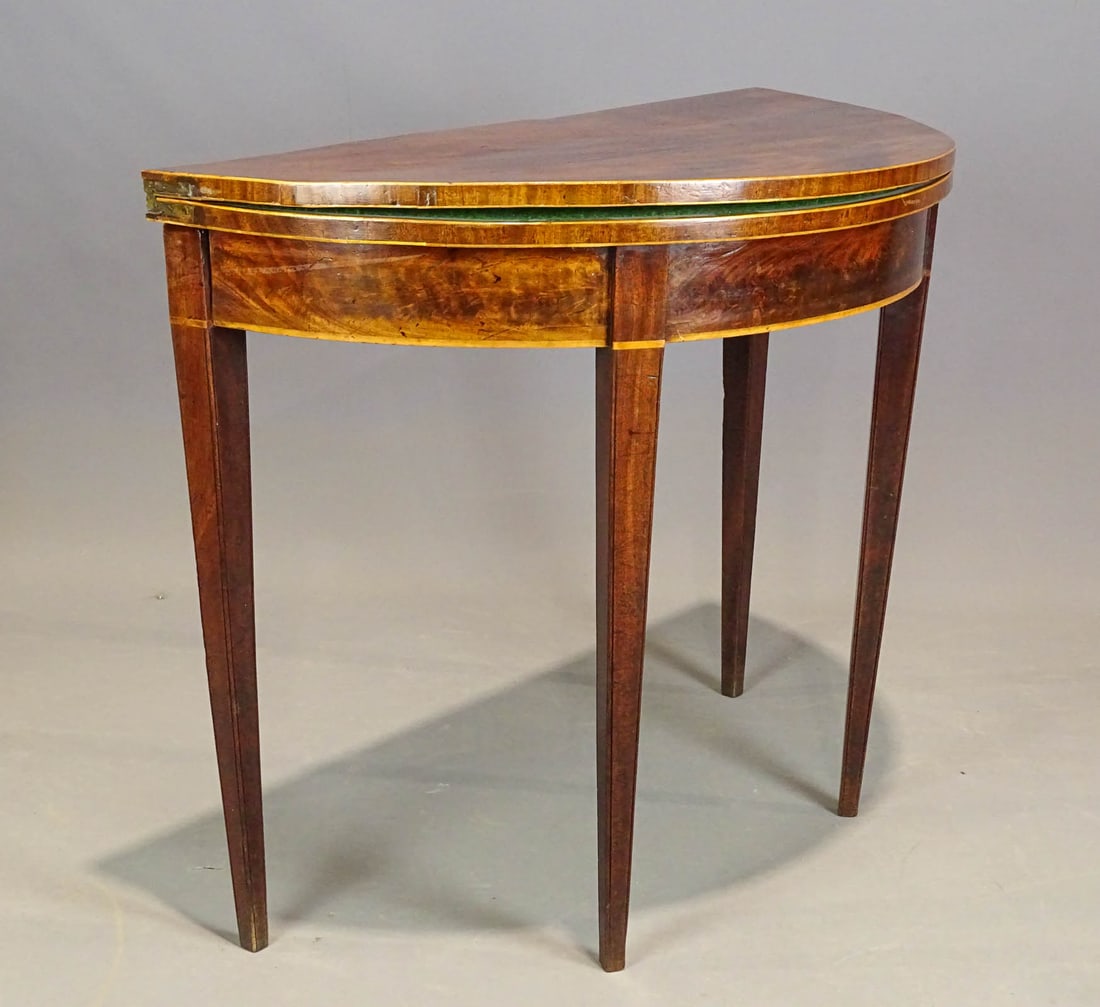 19th c. Hepplewhite Card Table (1 of 7)