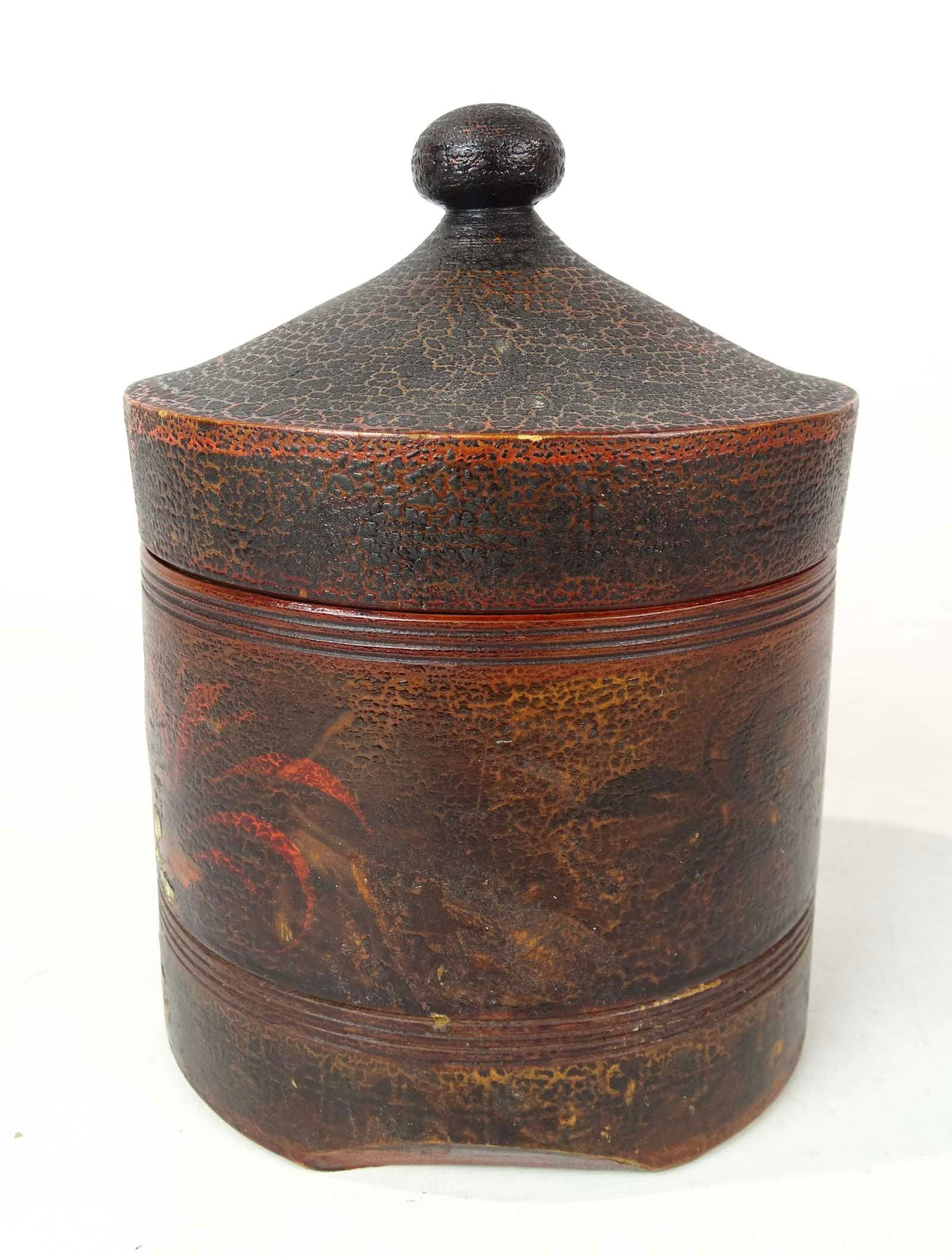19th c. Painted Wooden Box (1 of 9)