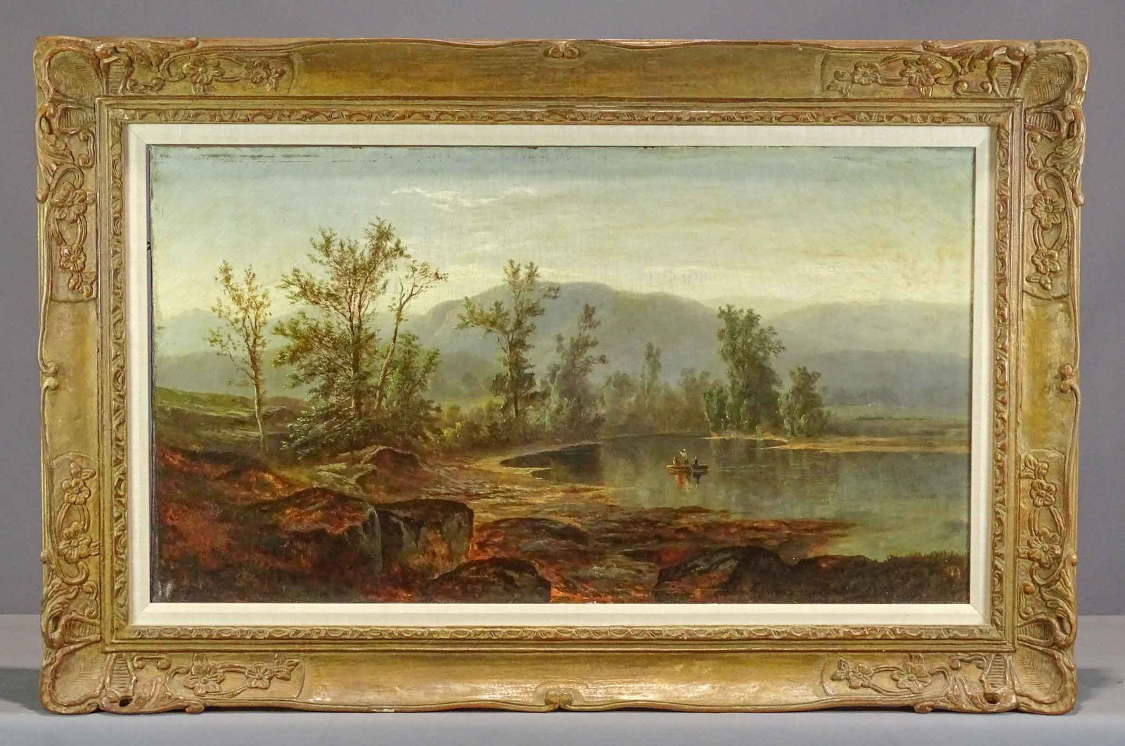 Painting: 19th c. River Landscape (1 of 6)