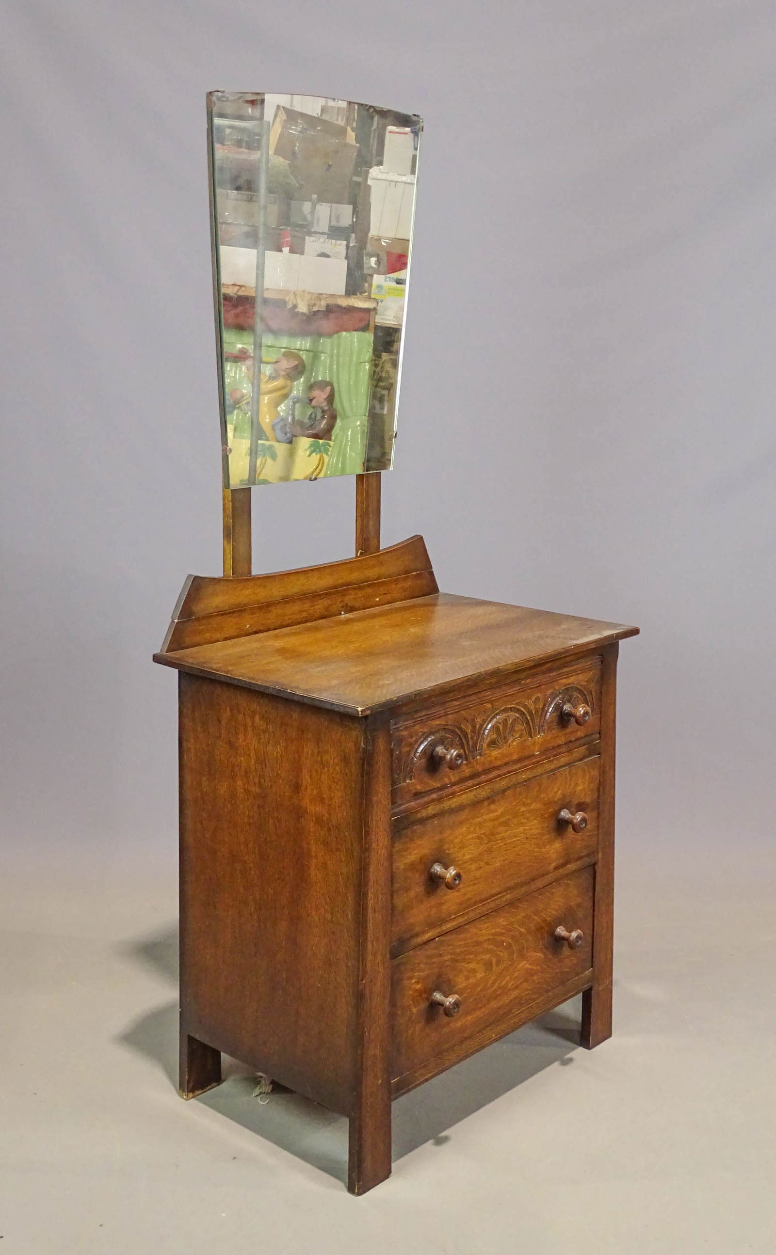 Oak Chest with Mirror (1 of 8)