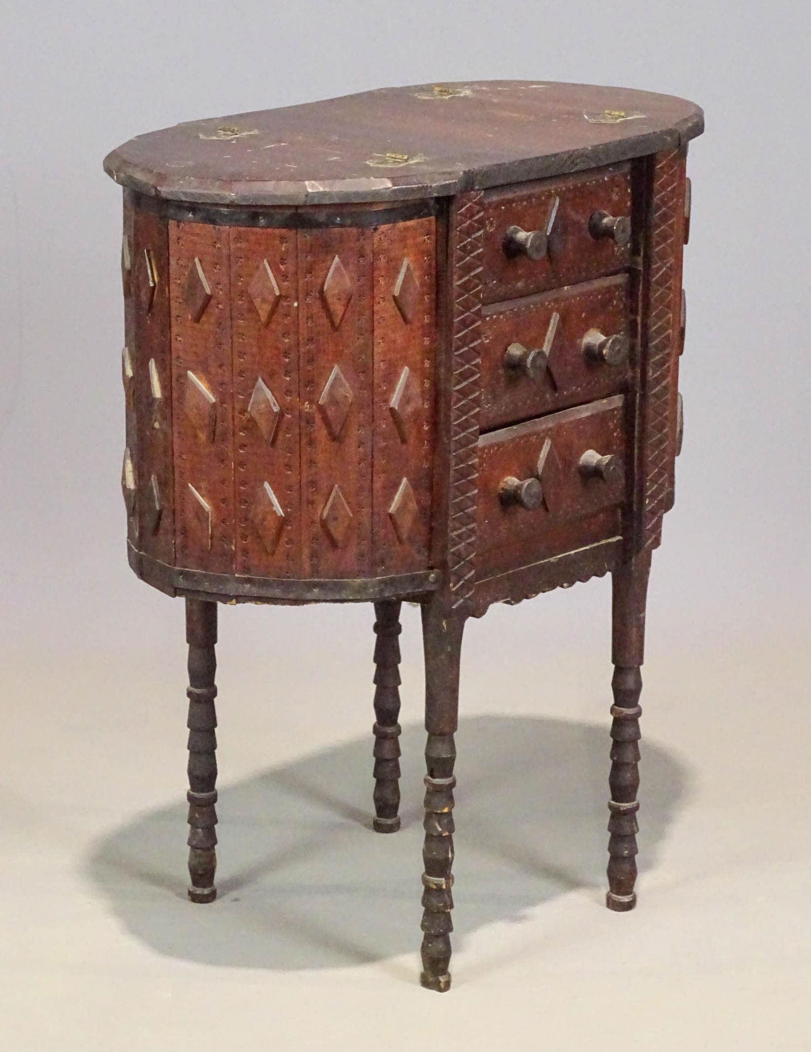 Folk Art Sewing Cabinet (1 of 8)