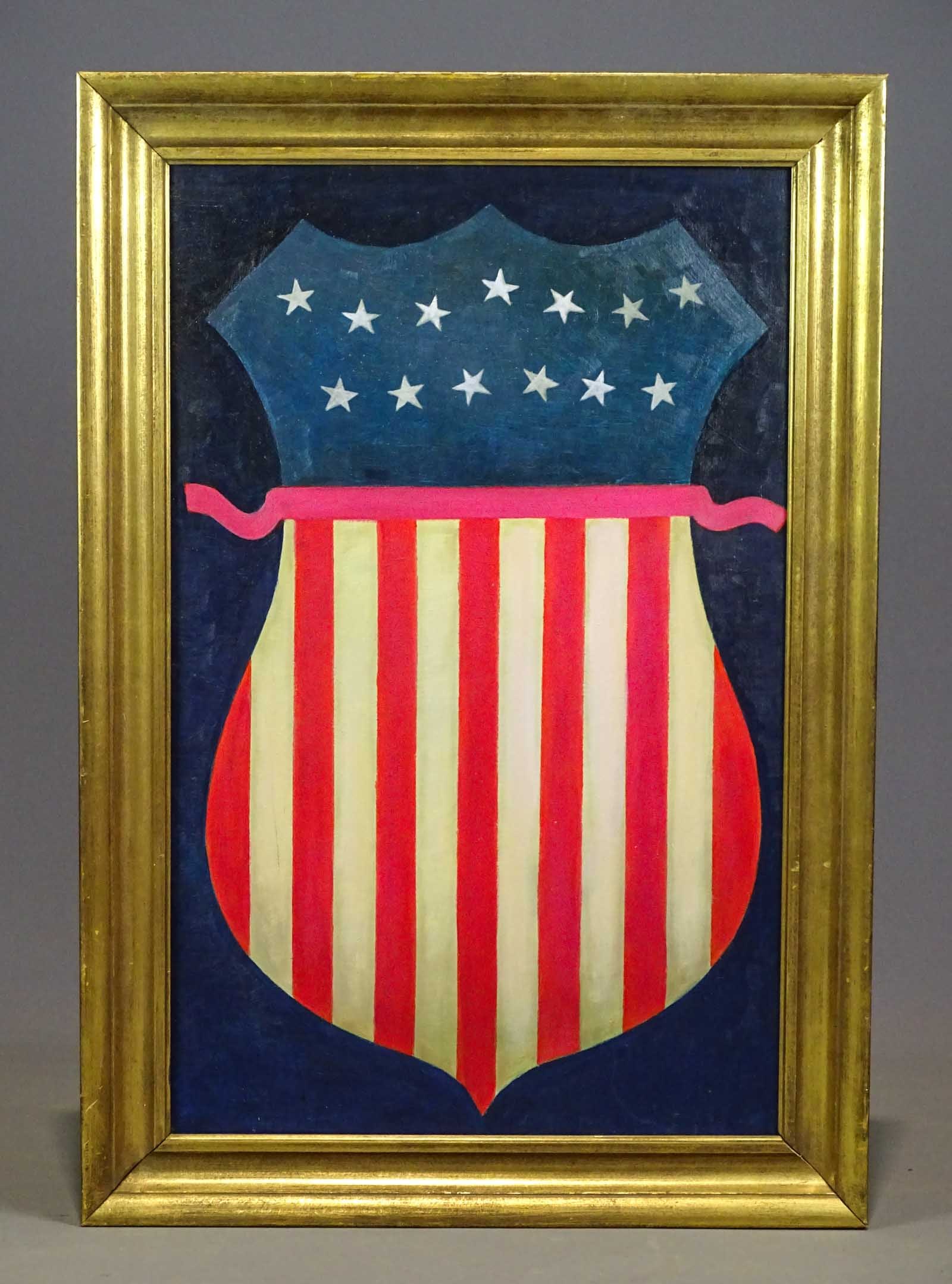 Painting: Patriotic Shield (1 of 6)