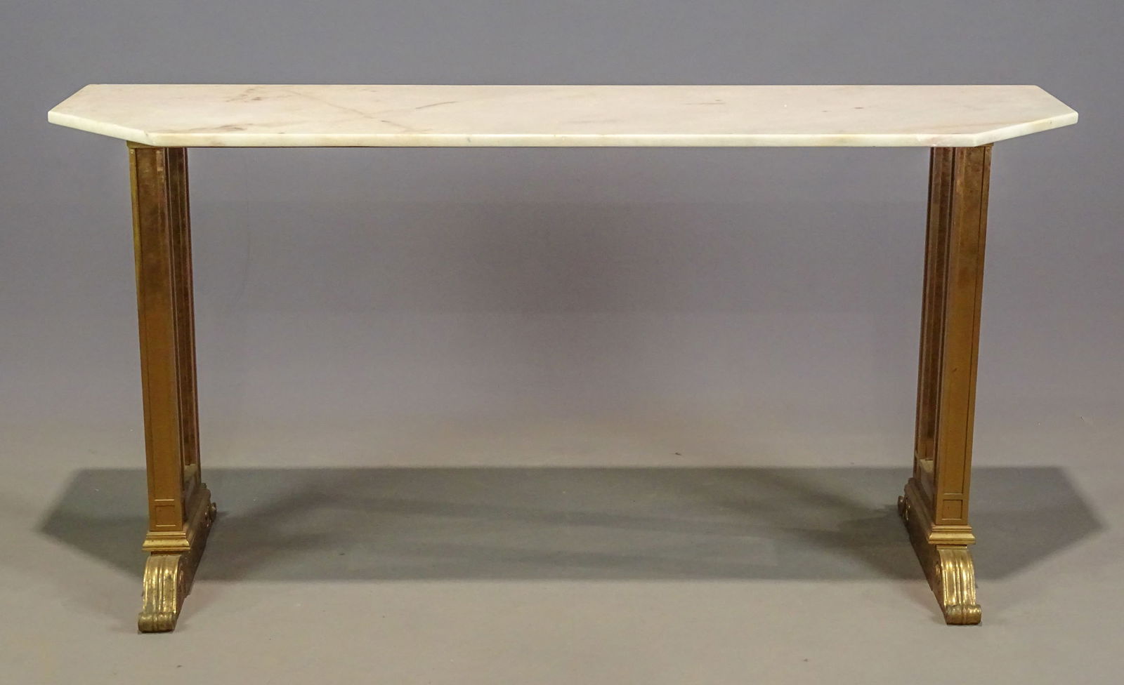 Brass Base Marble Top Table (1 of 6)