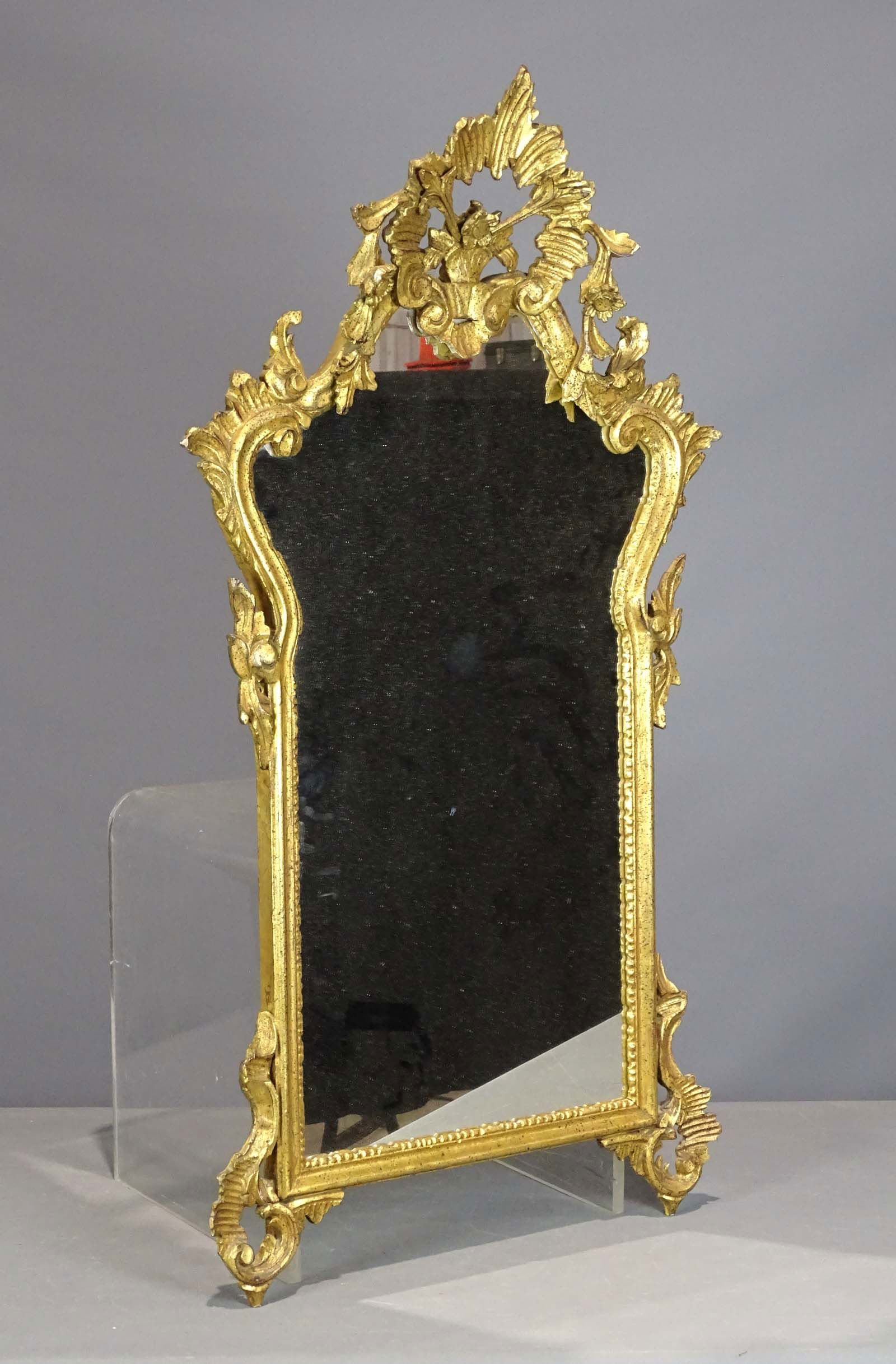 Decorative Carved Wooden Mirror (1 of 7)