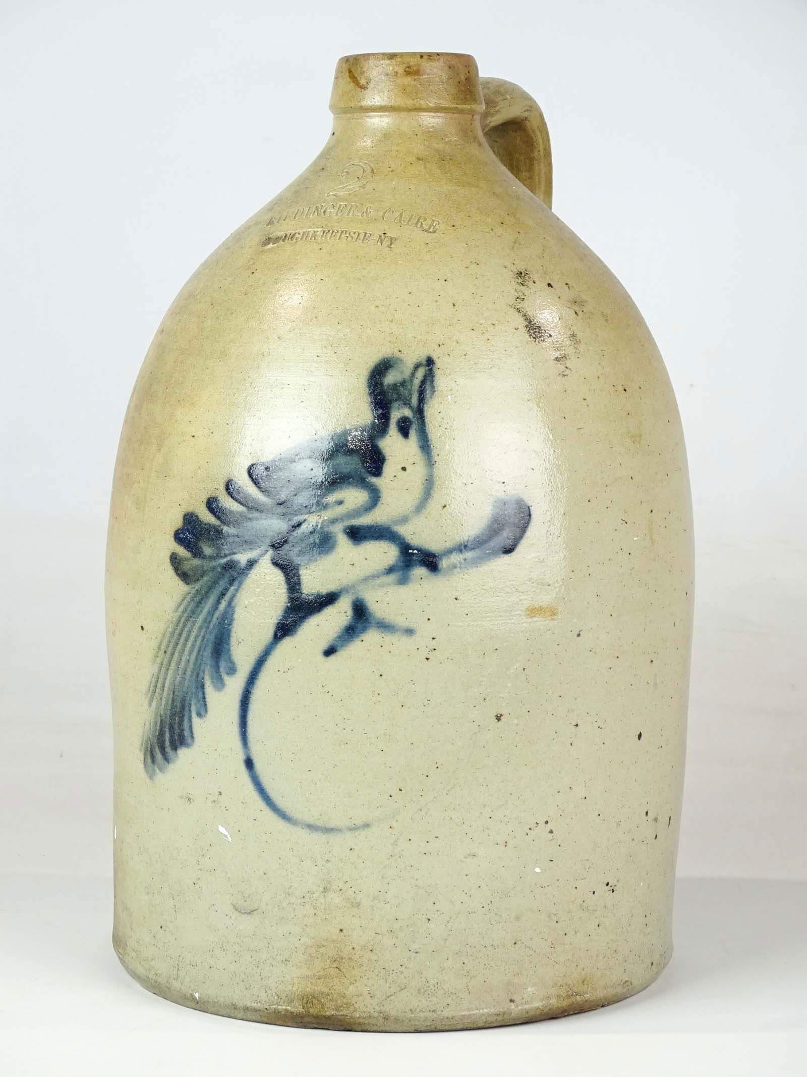 19th c. Decorated Stoneware Jug (1 of 5)