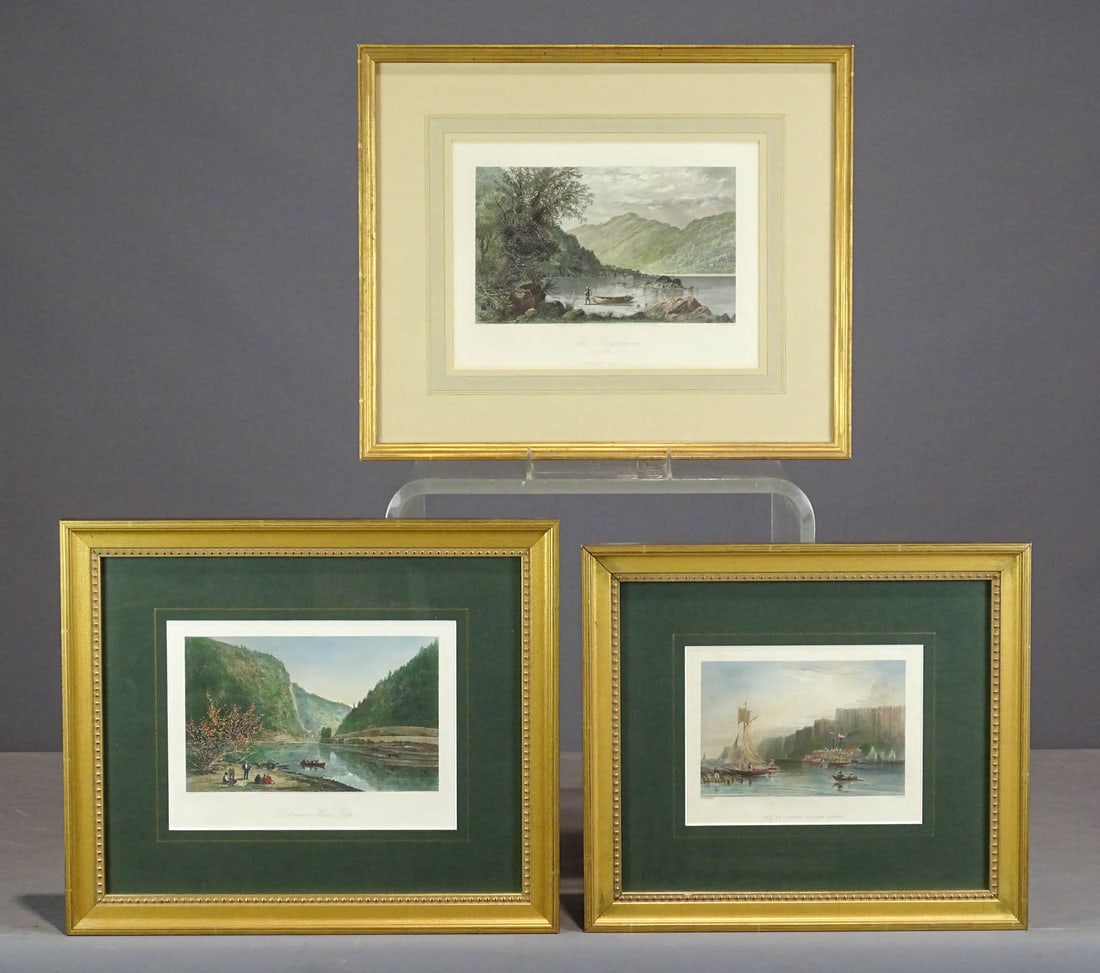 Three 19th c. Framed Lithographs (1 of 9)