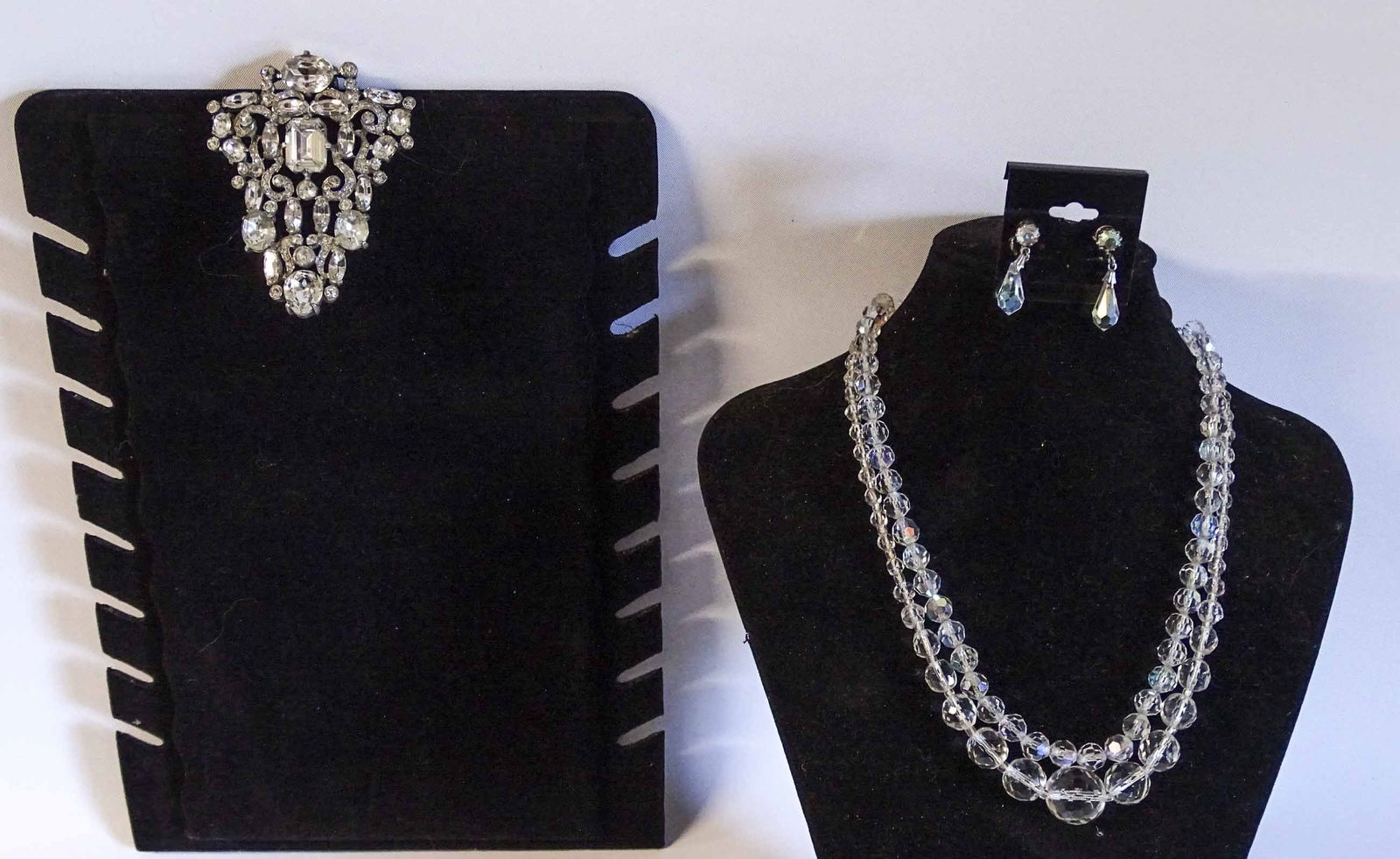 1920's Eisenberg Brooch & Crystal Necklaces Lot (1 of 18)