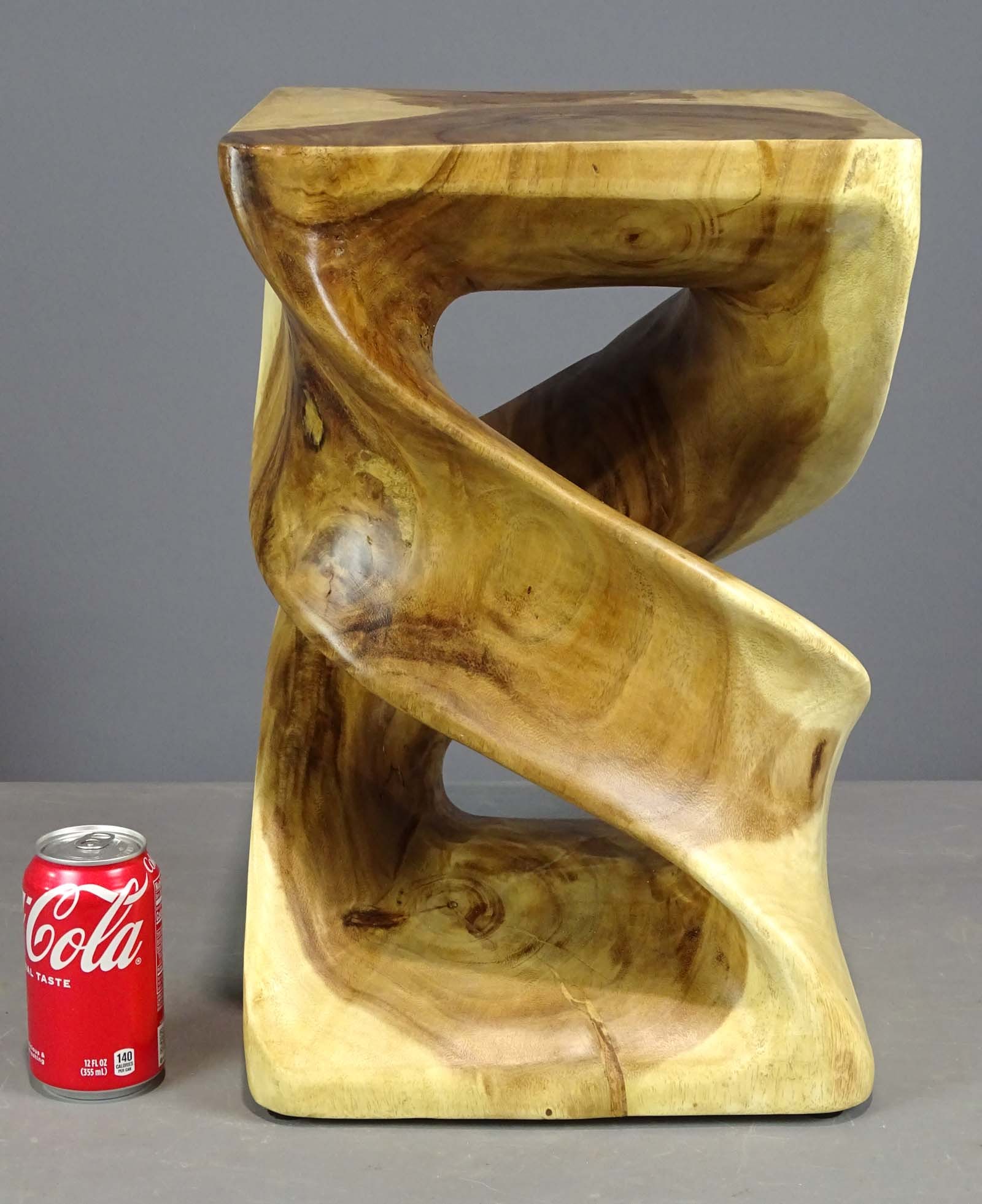 Hardwood Table: Hardwood table. 12" x 12" x 18 1/4".