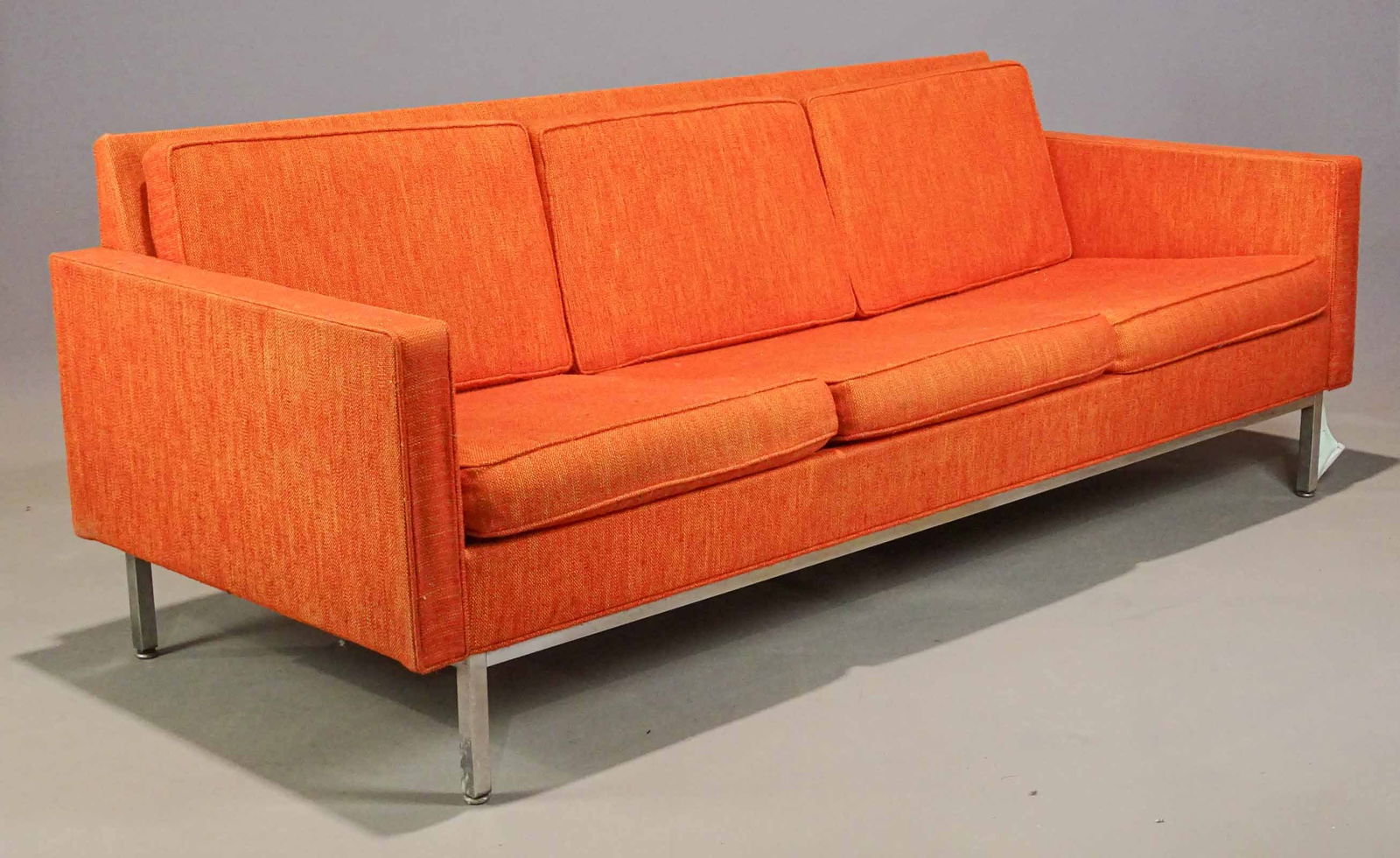 Mid Century Sofa: Mid Century sofa. 79" x 31" x 28". Labeled STEELCRAFT GRAND RAPIDS.