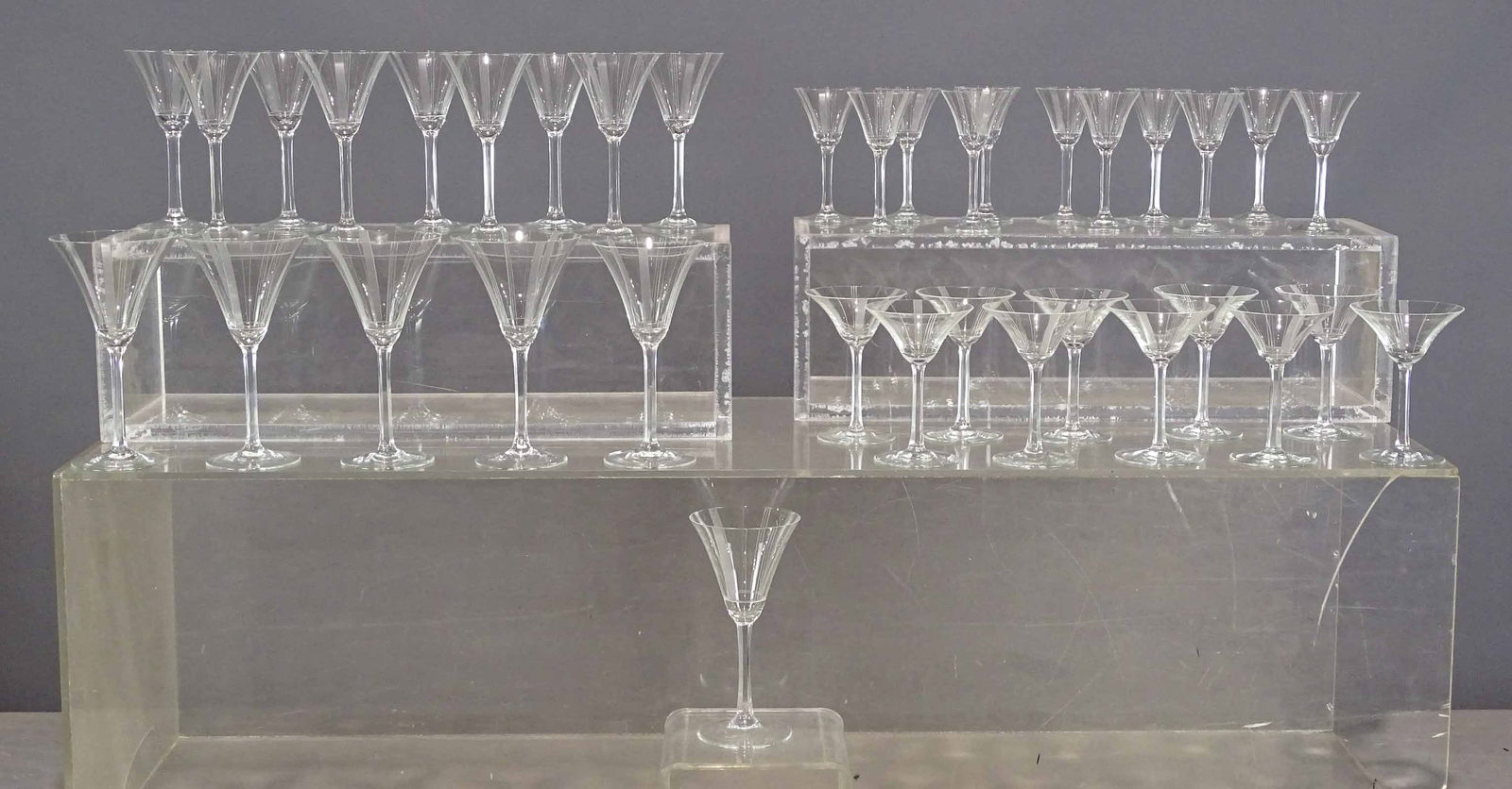 German Clear Glass Stemware (1 of 9)