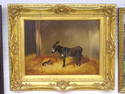 Painting: Donkey in Barn