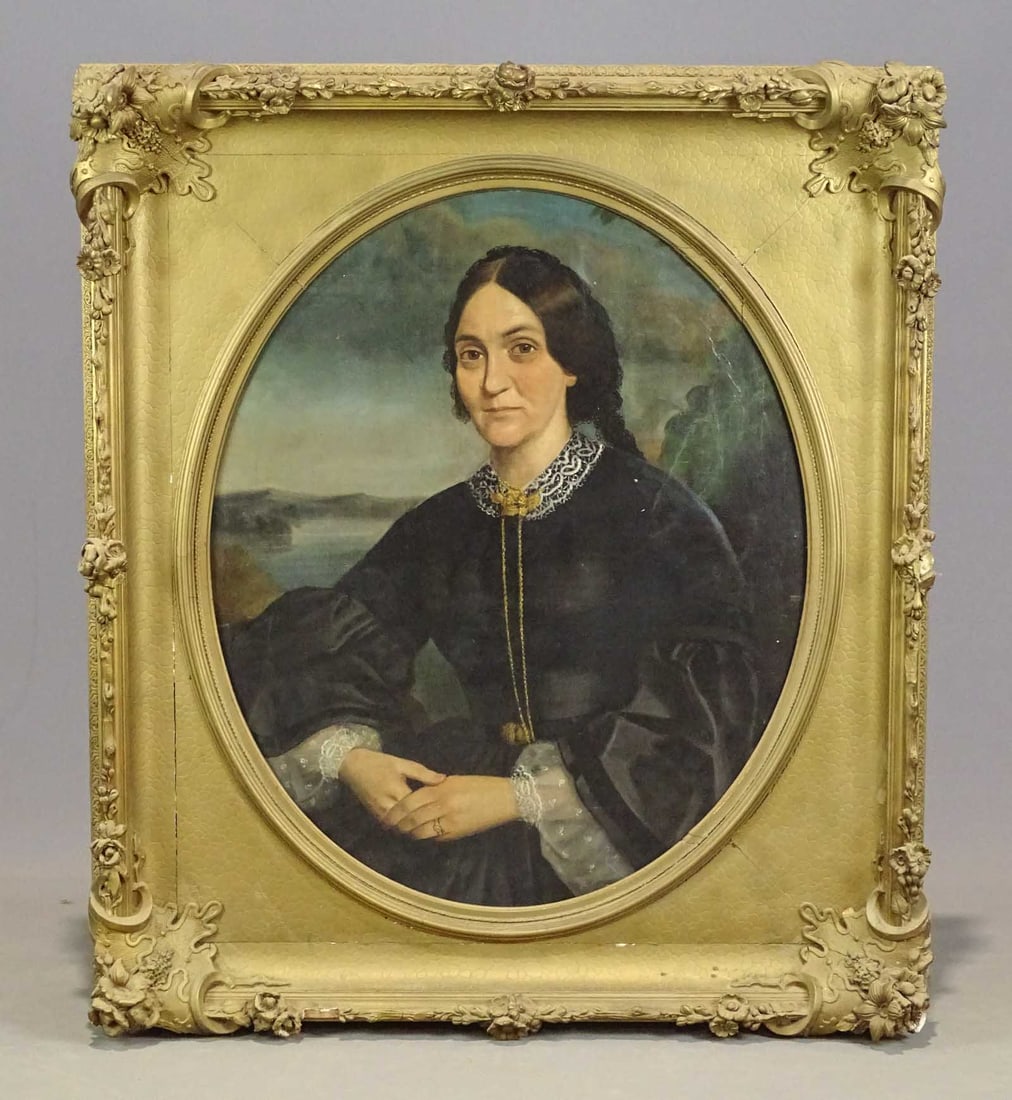 Painting: 19th c. Portrait of a Woman (1 of 8)