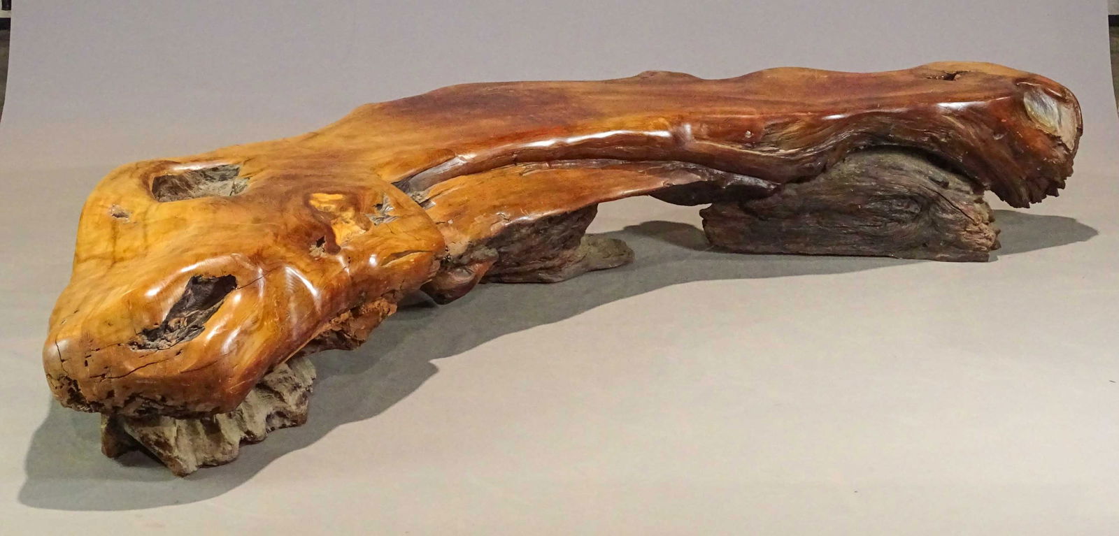 Large Freeform Wooden Coffee Table (1 of 12)