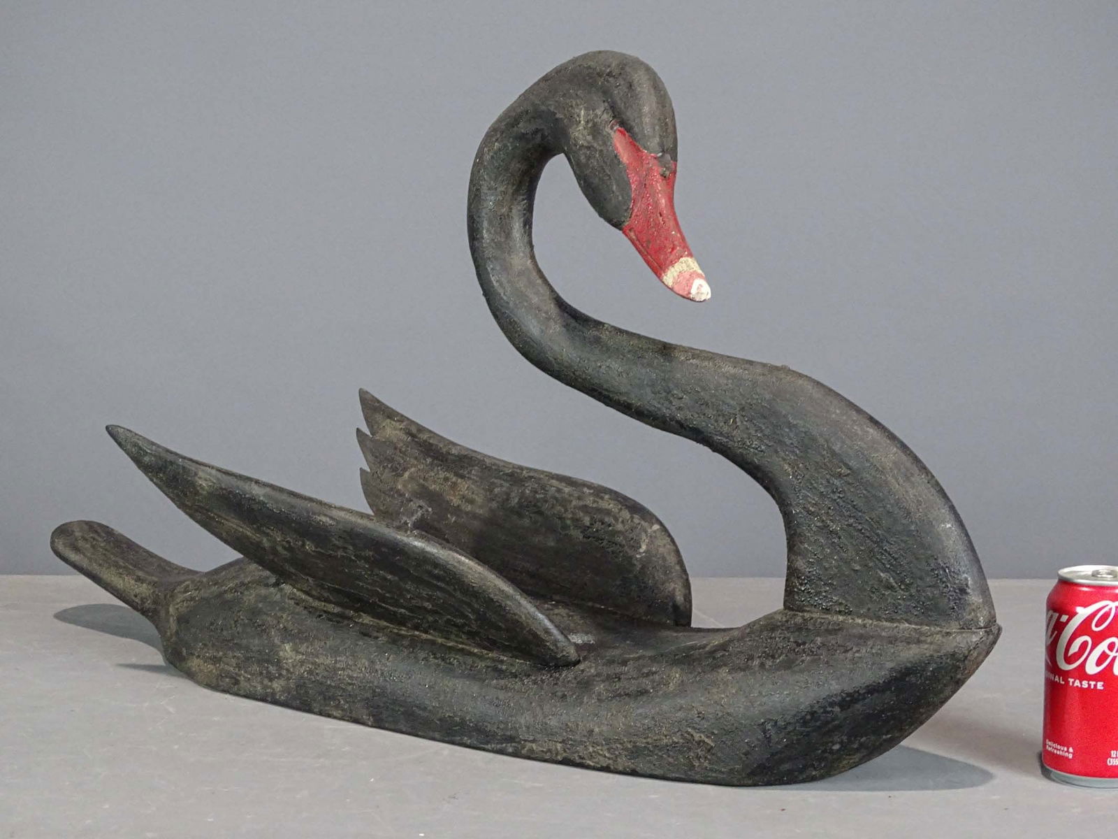 Folk Art Carved Swan Decoy (1 of 7)