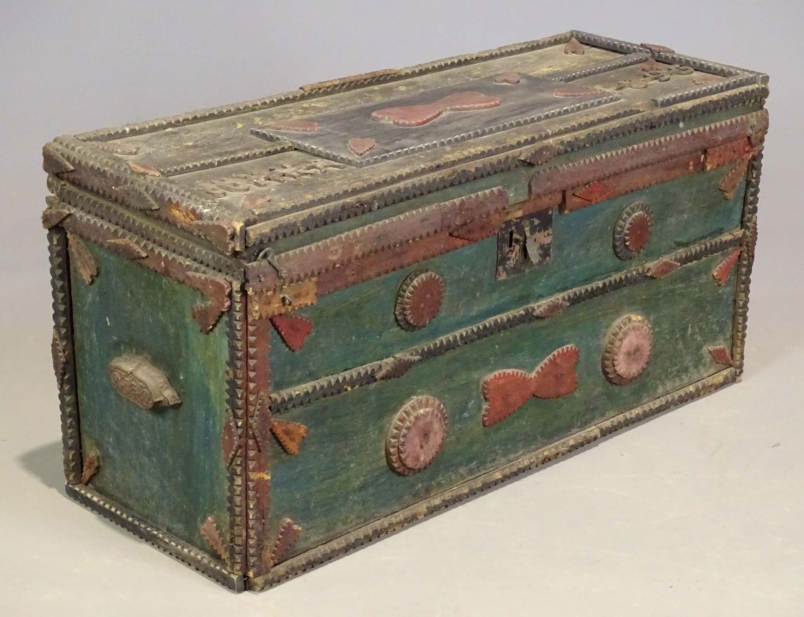 19th c. Folk Art Trunk (1 of 9)