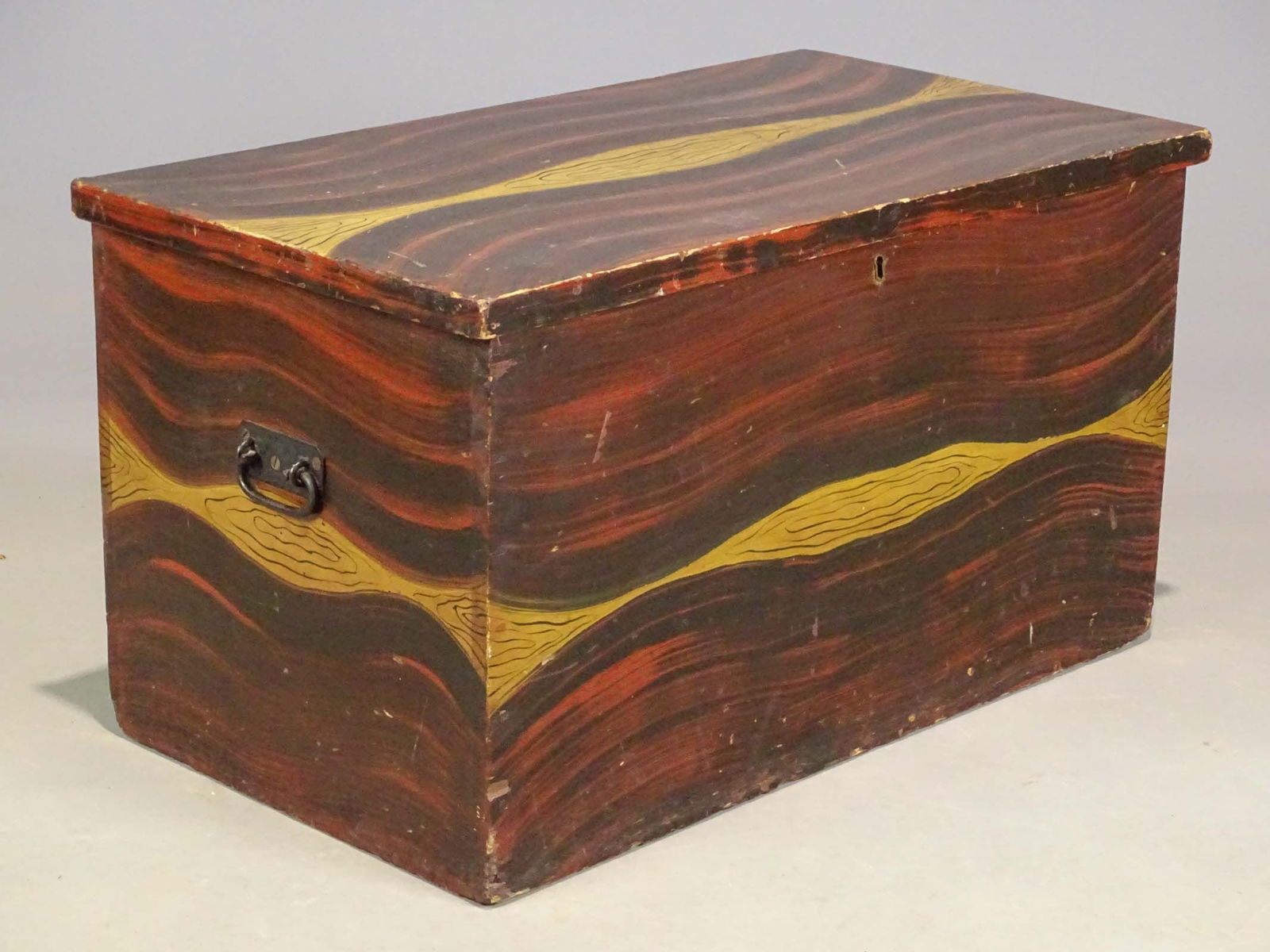 19th c. Paint Decorated Blanket Box (1 of 8)