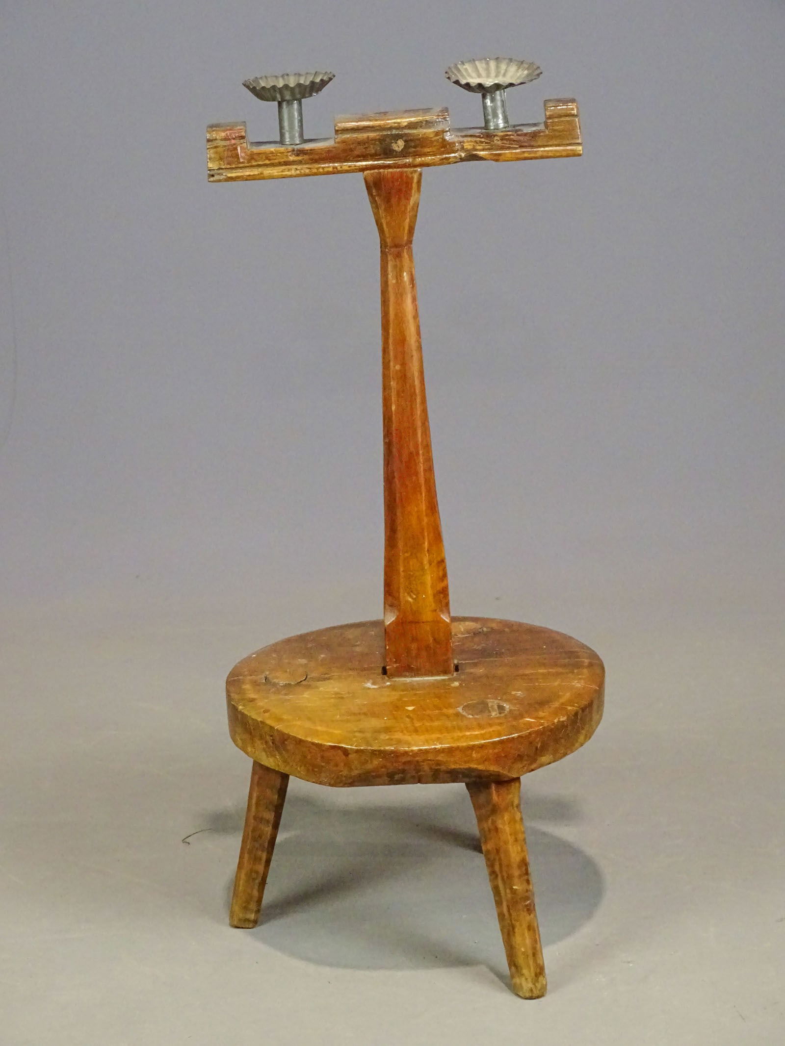 Primitive Wooden Floor Lighting Device (1 of 5)