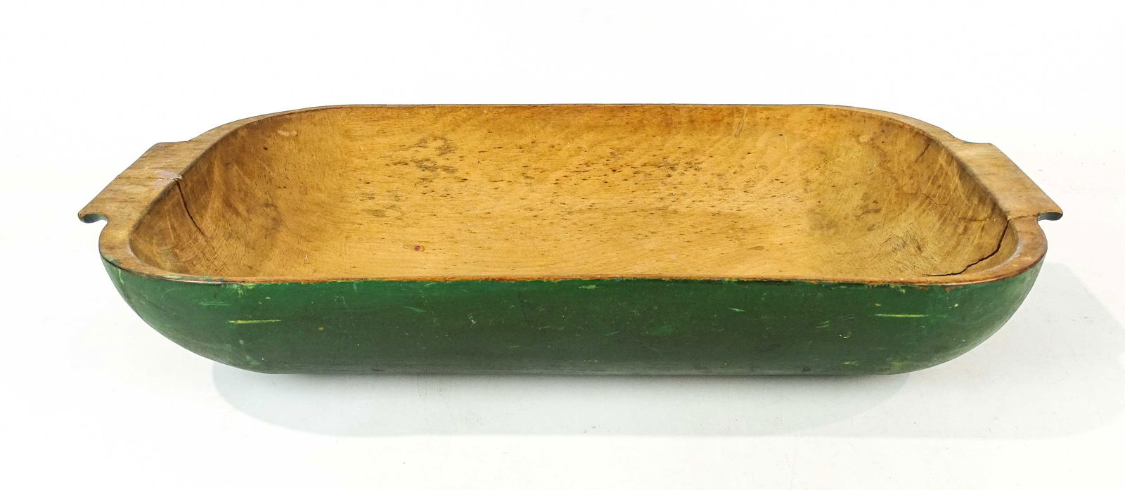 19th c. Painted Wooden Bowl (1 of 9)