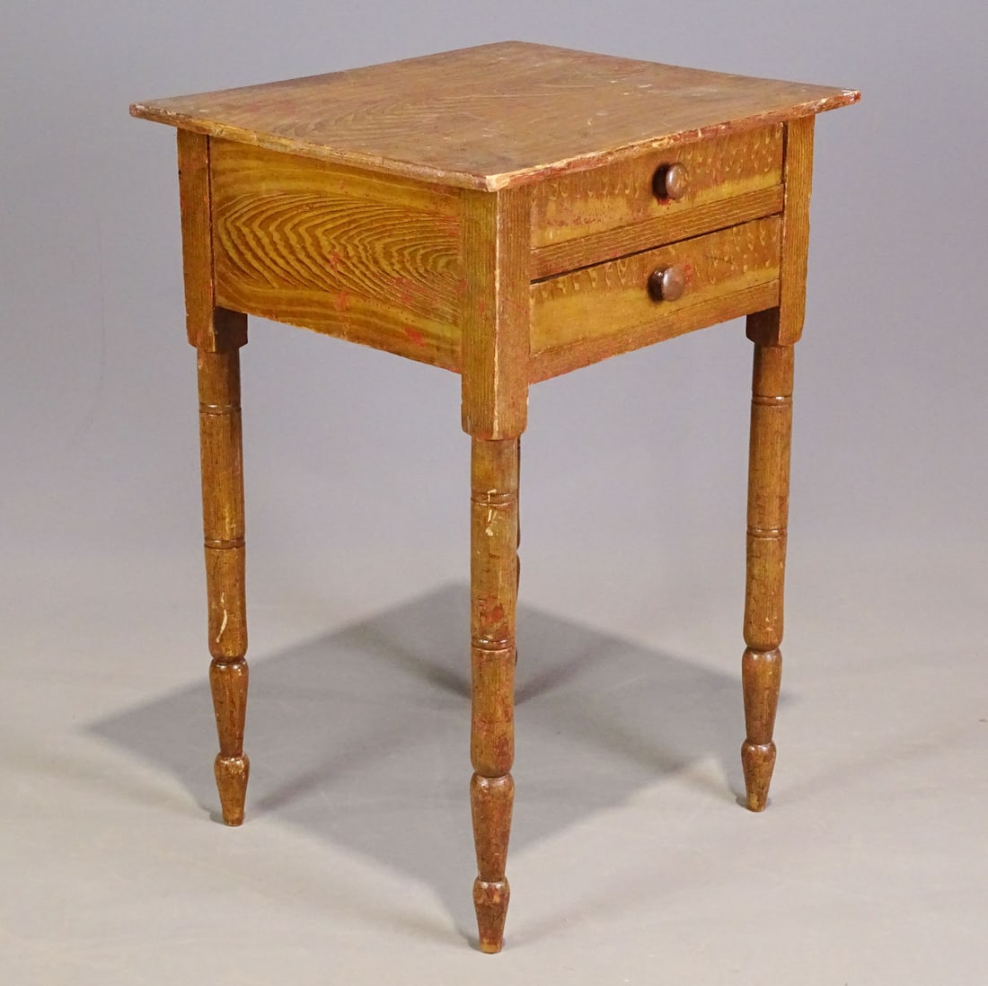 19th c. Paint Decorated Stand (1 of 6)