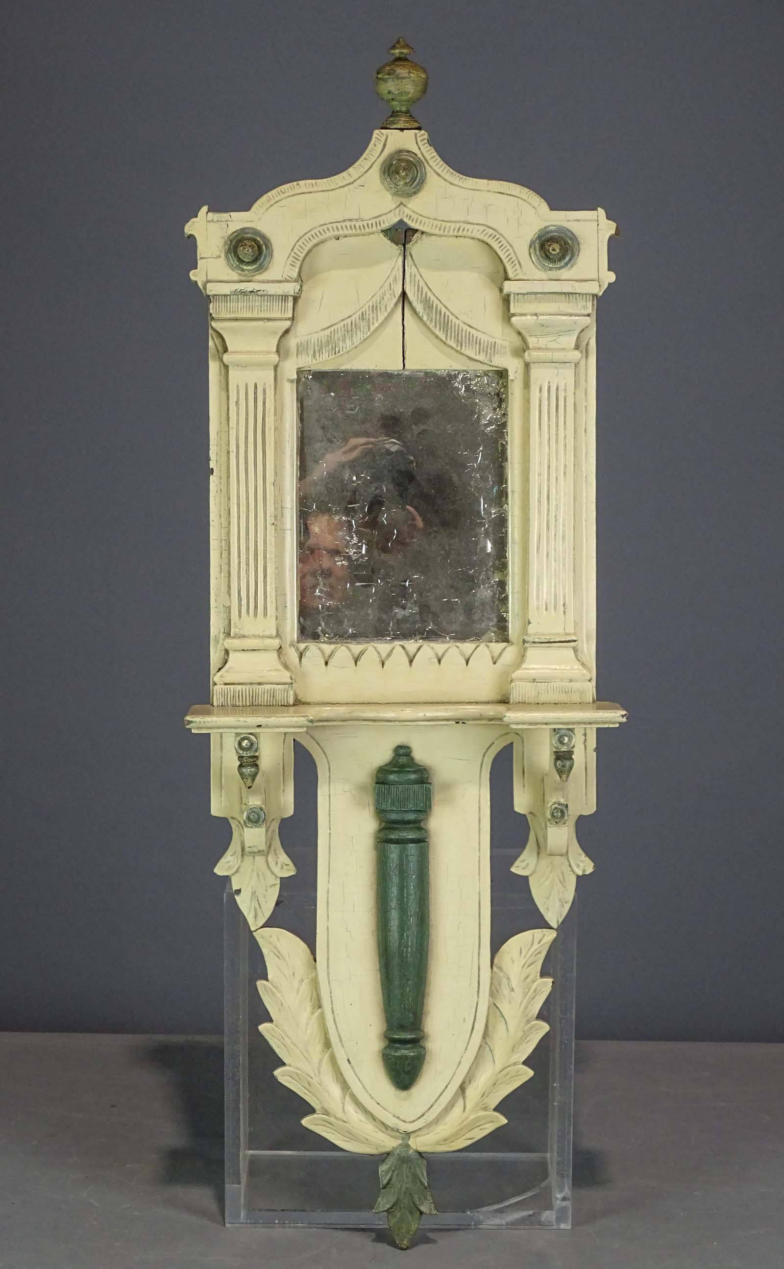 19th c. Folk Art Carved Mirror (1 of 6)