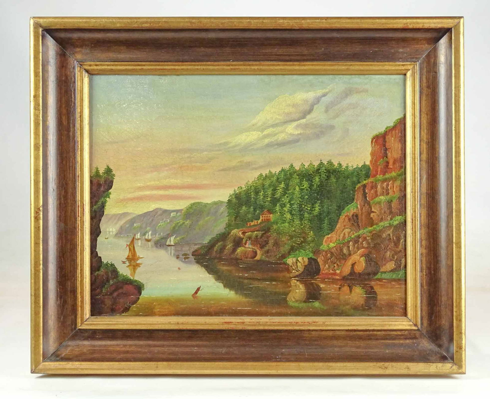 Painting: 19th c. River Landscape (1 of 8)