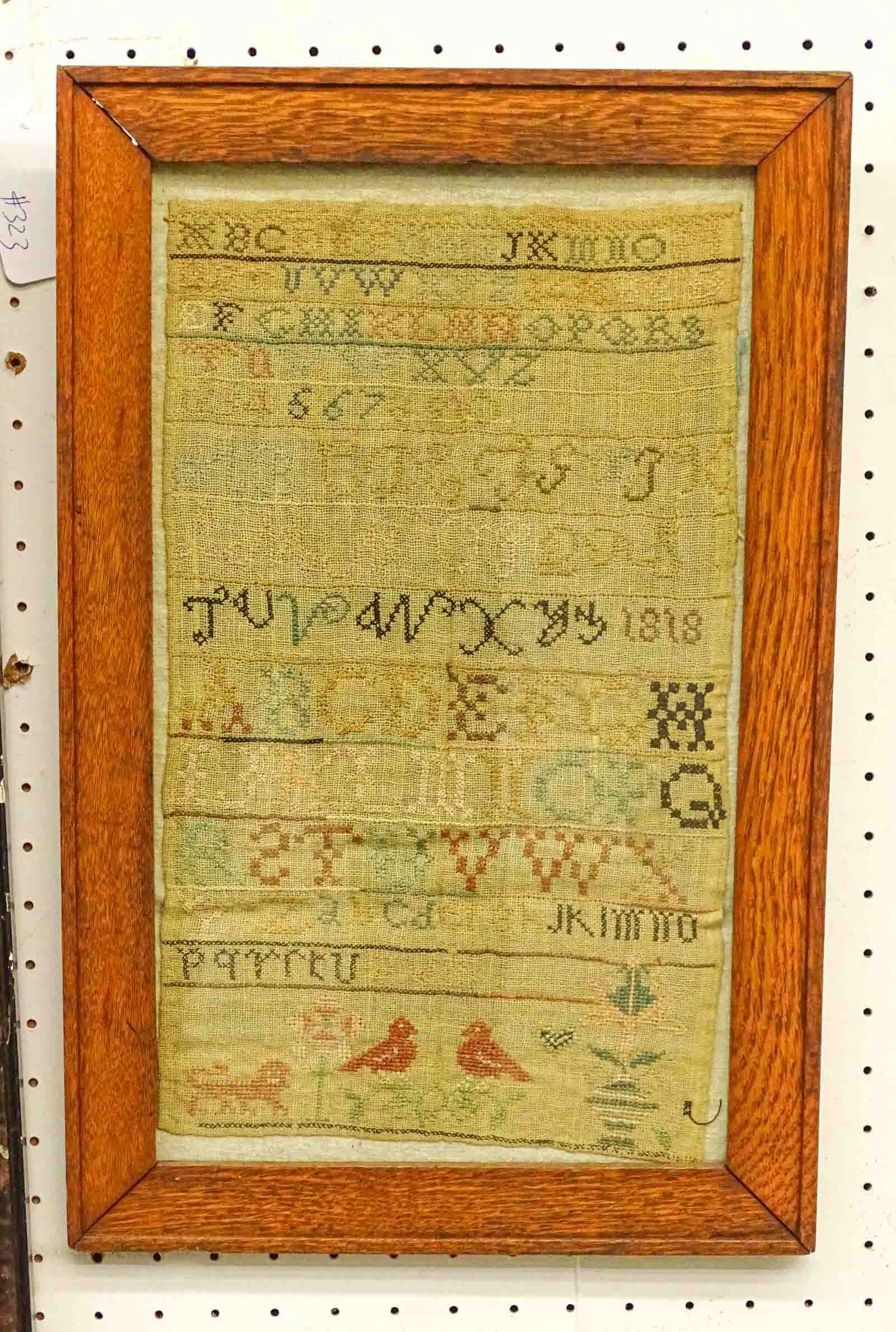 19th c. Needlework Sampler (1 of 5)