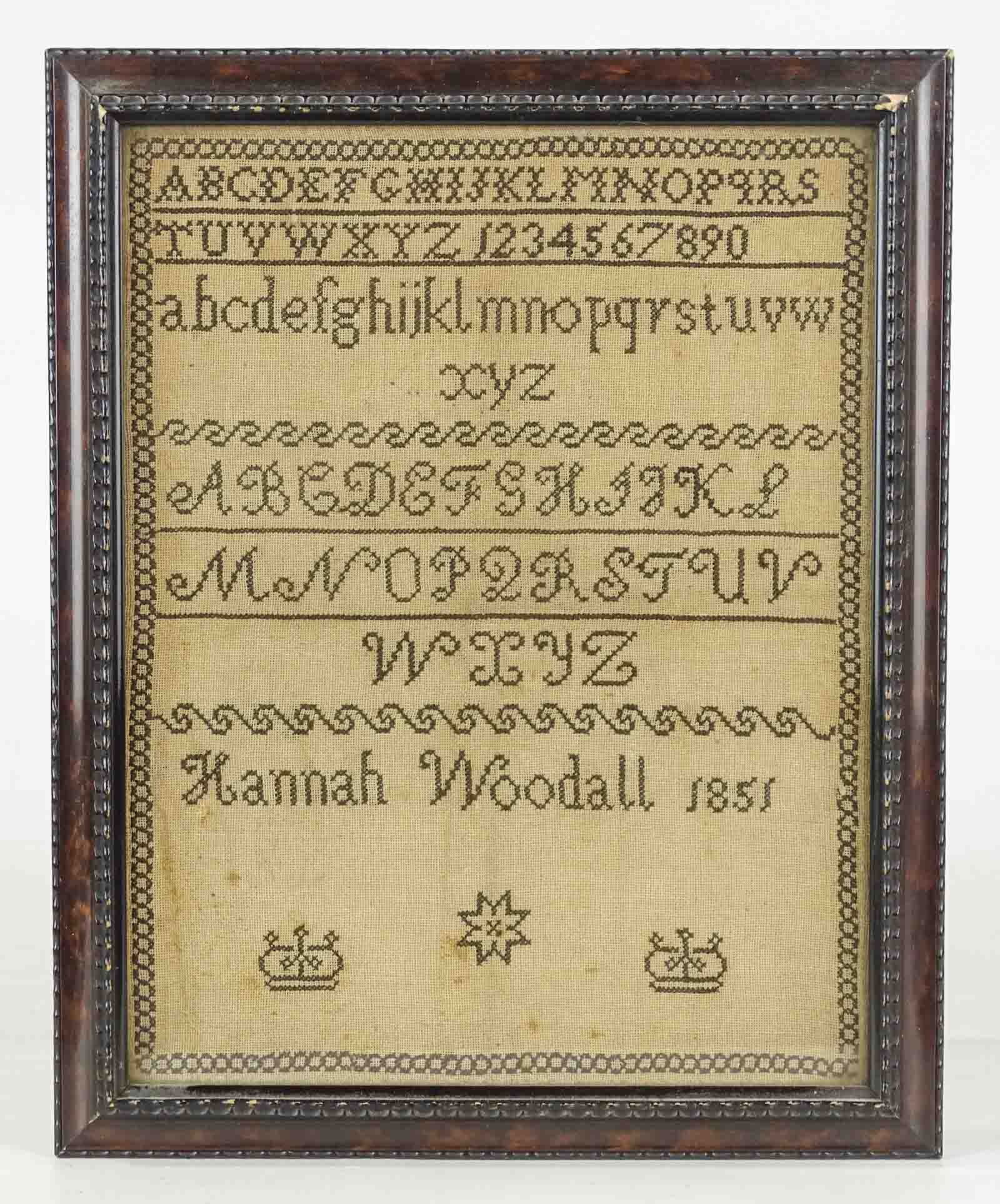 19th c. Needlework Sampler (1 of 6)