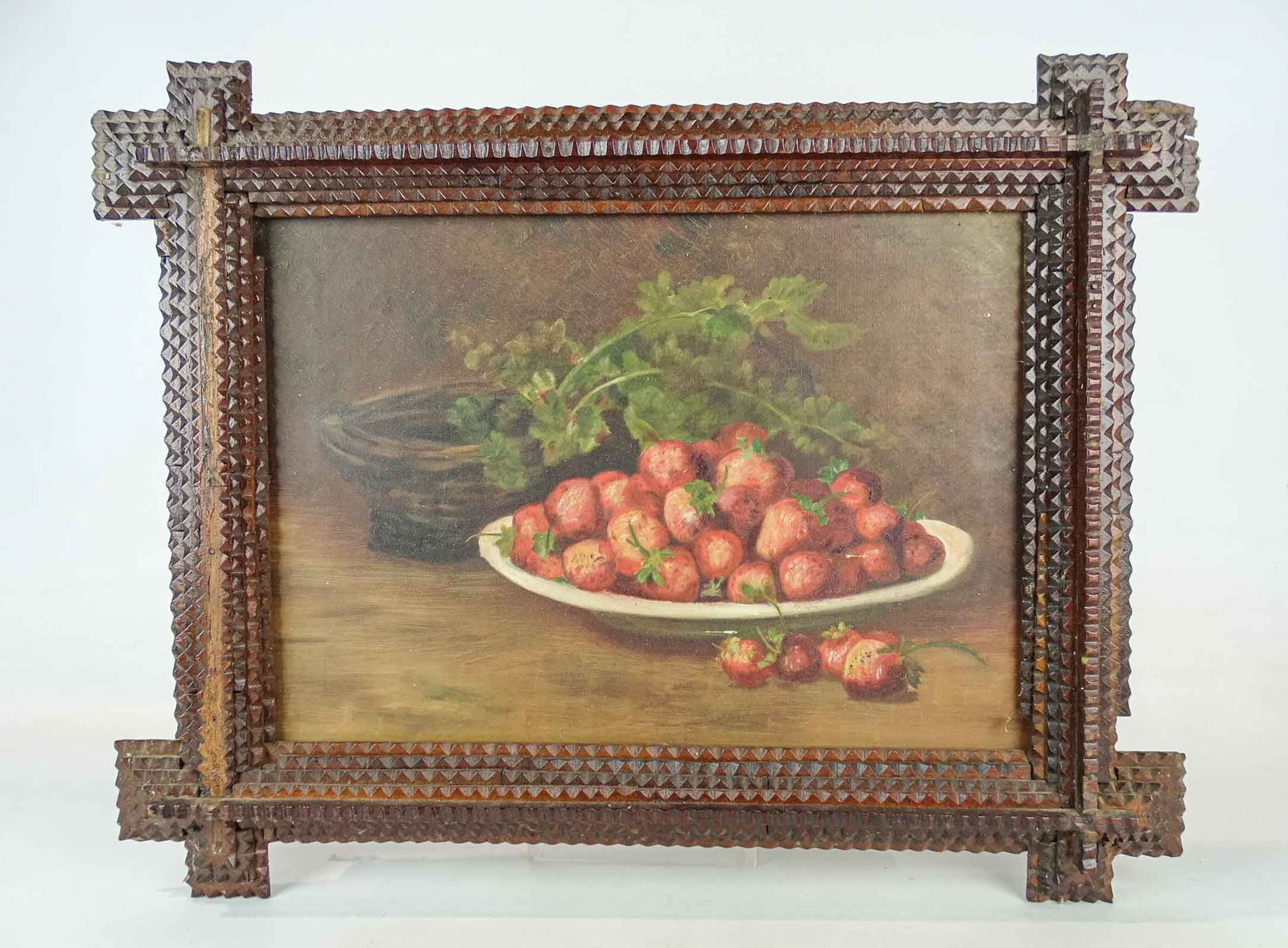 Tramp Art Frame with Still Life (1 of 12)