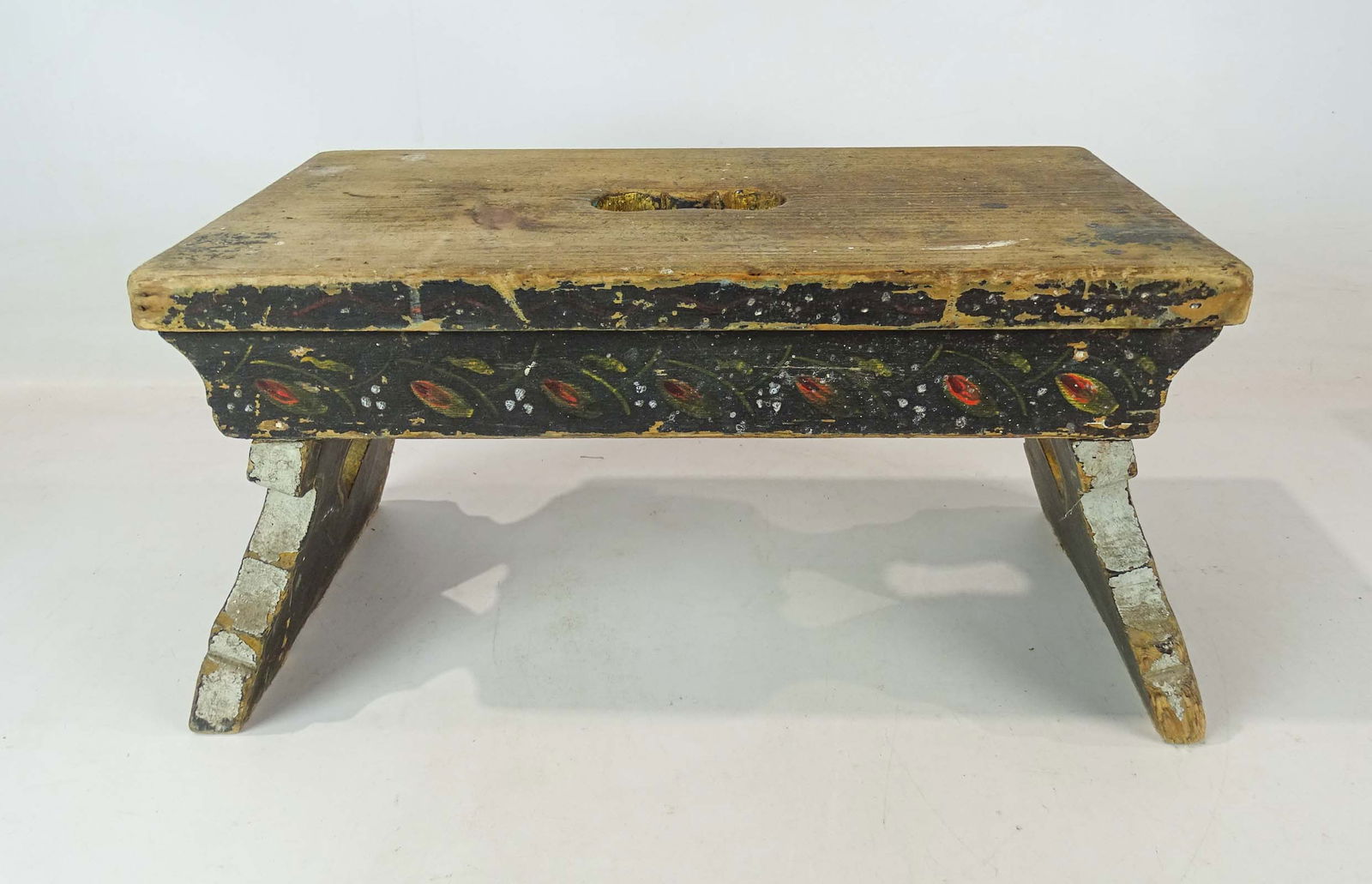 19th c. Painted Stool (1 of 8)