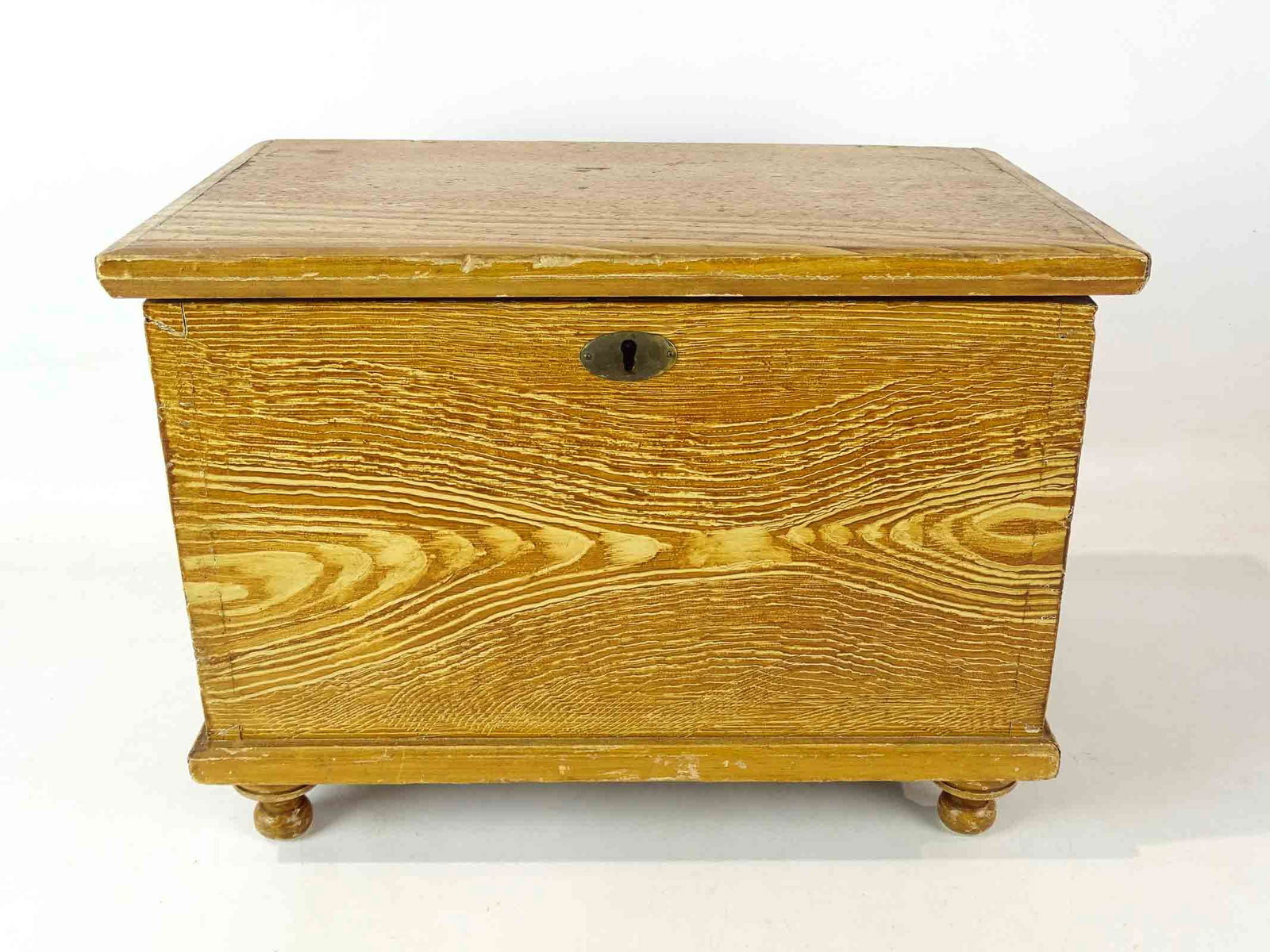 19th c. Miniature Blanket Box (1 of 10)