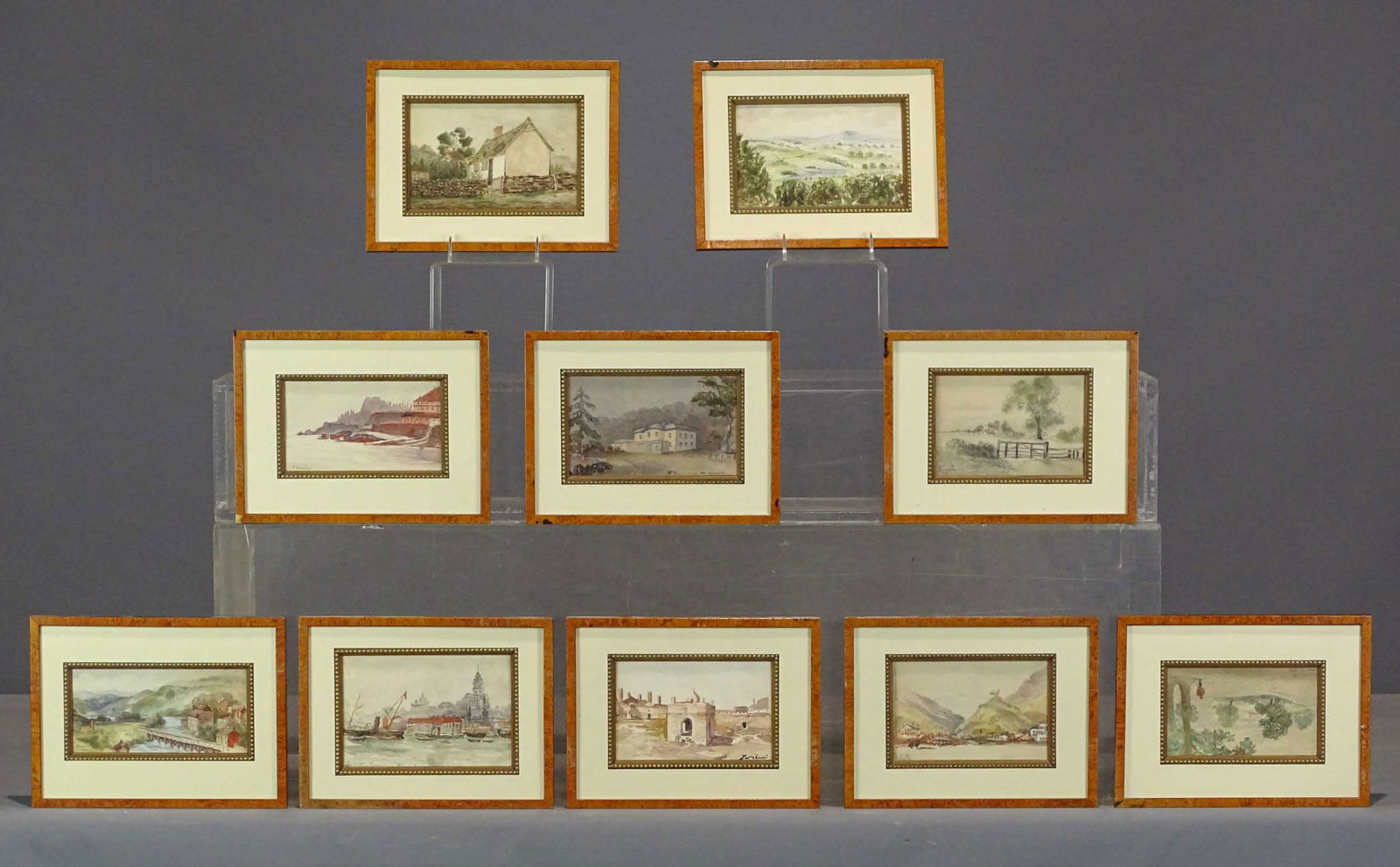 Series of 10 Continental Watercolors (1 of 12)