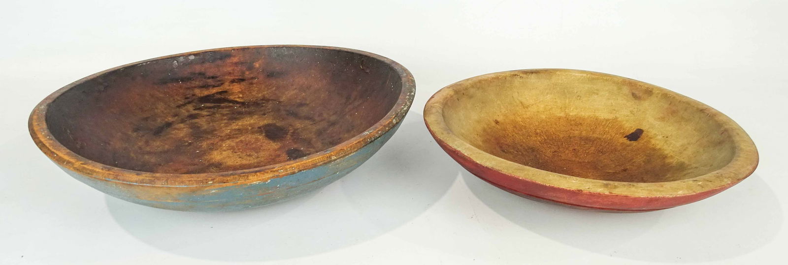Two Wooden Painted Bowls (1 of 7)