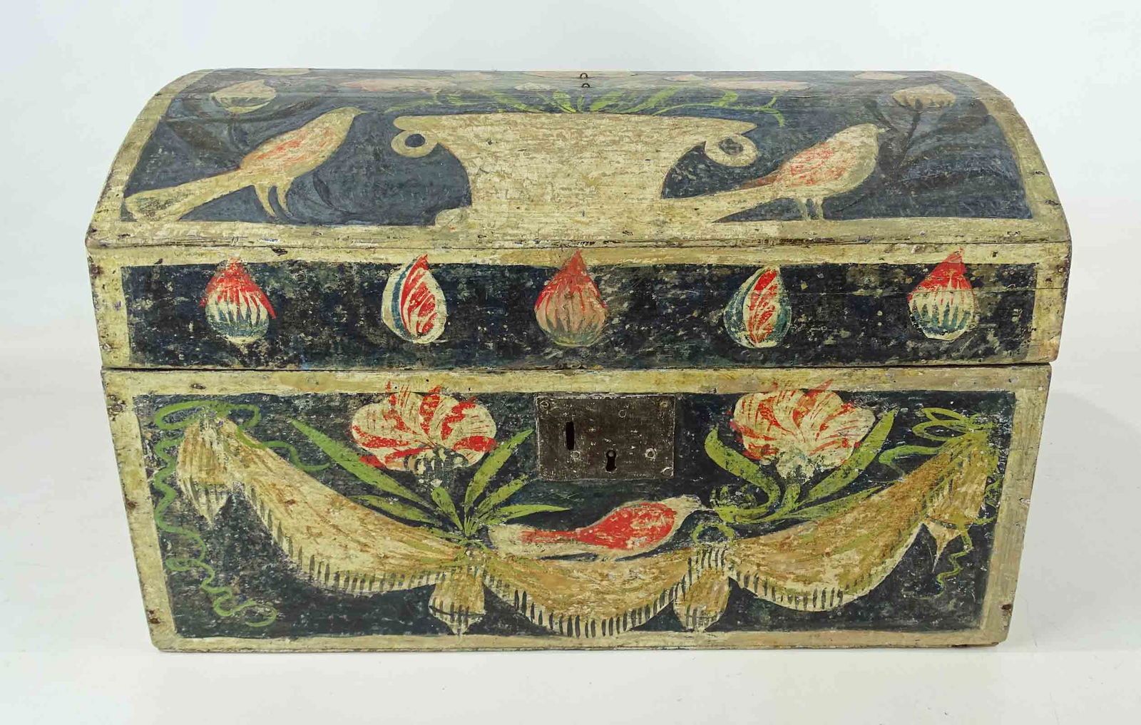 18th c. Painted Dometop Trunk (1 of 13)