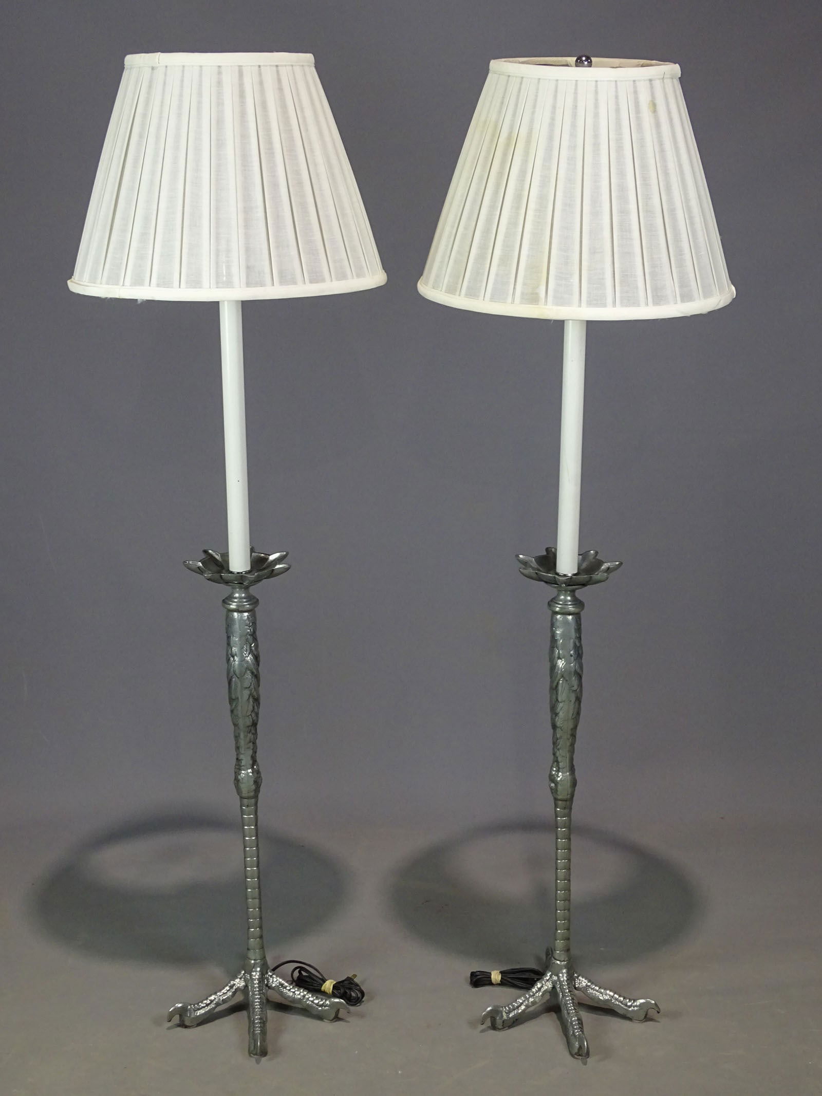 Pair of "Ostrich Leg" Lamps (1 of 8)