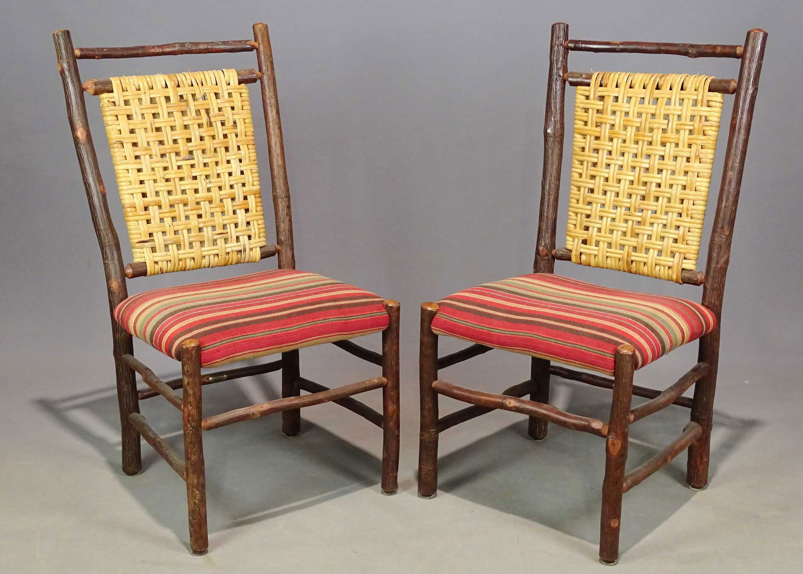 Pair of Old Hickory Chairs (1 of 6)