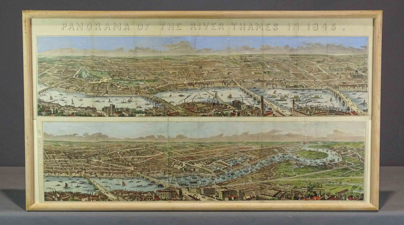 Framed Prints "PANORAMA OF THE RIVER THAMES..." (1 of 10)