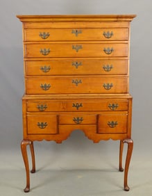 18th c. New England Maple Highboy