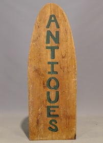 "ANTIQUES" Sign