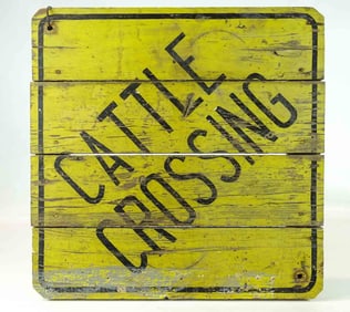 Sign "Cattle Crossing"