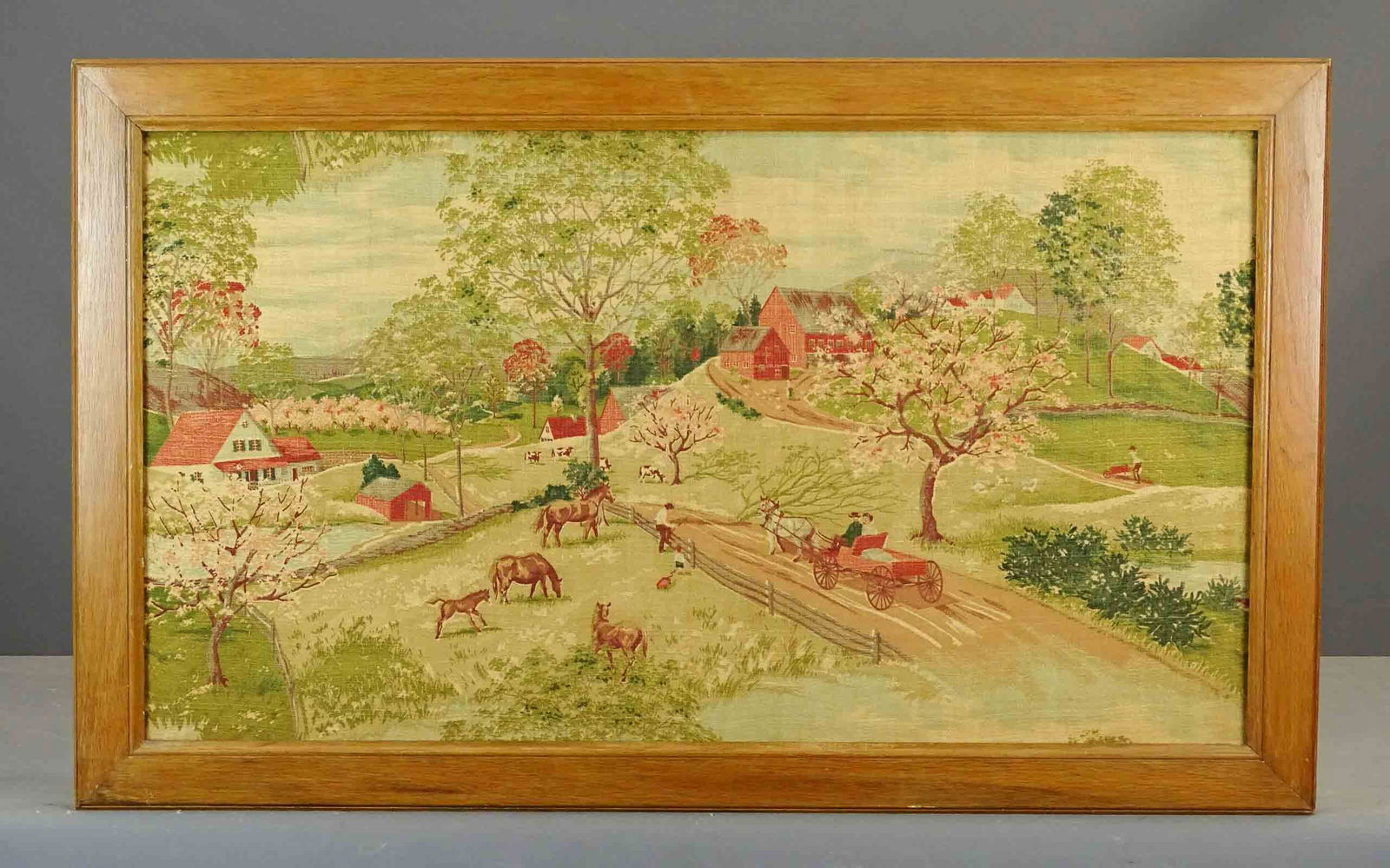 Vintage Fabric Landscape Print (1 of 9)