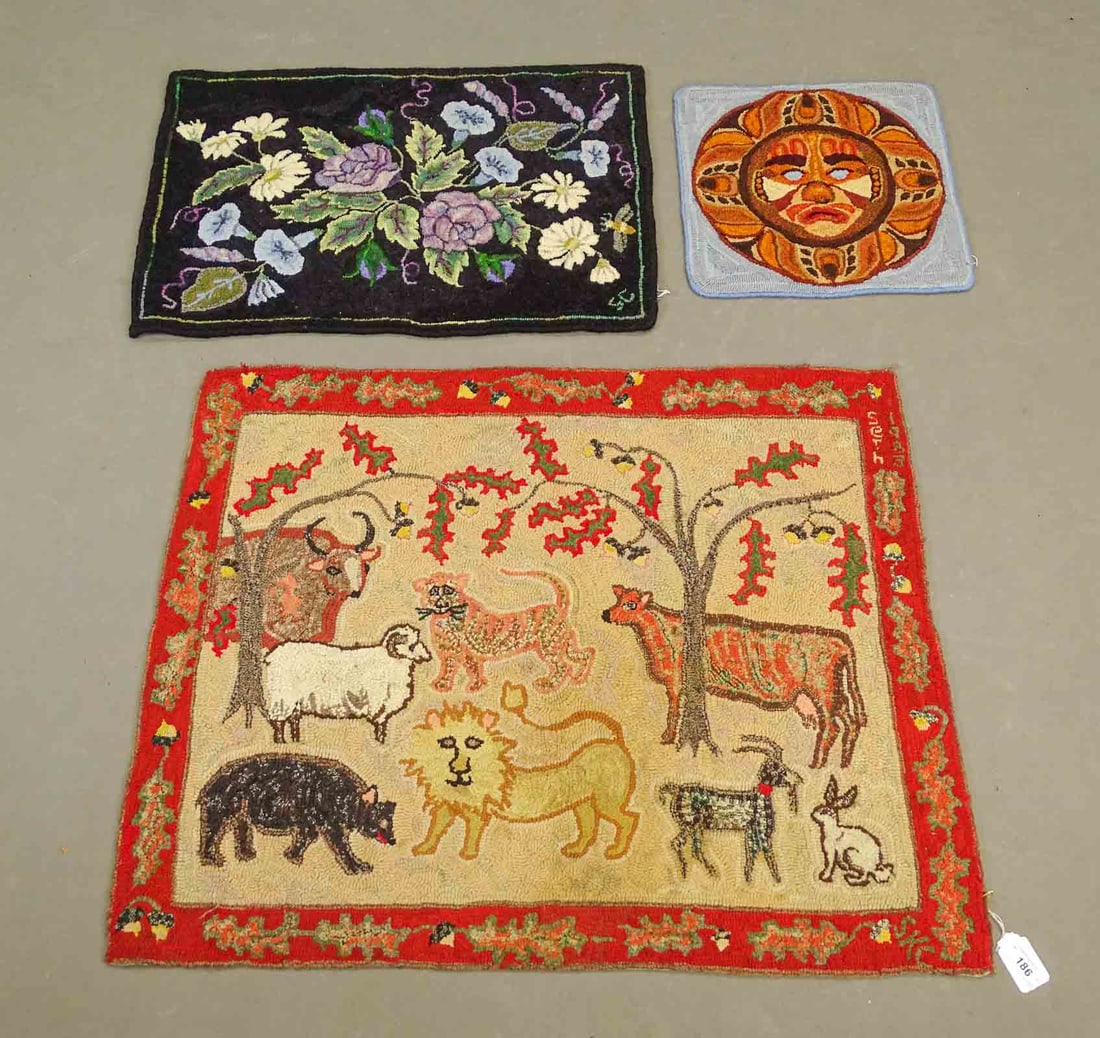 Hooked Rug Lot (1 of 8)