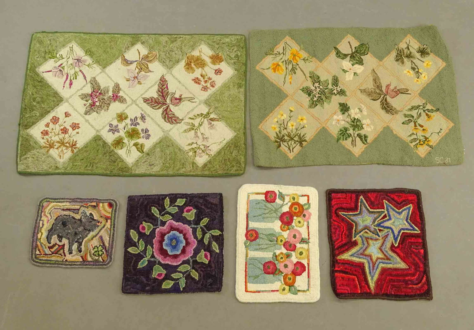 Hooked Rug Lot (1 of 13)