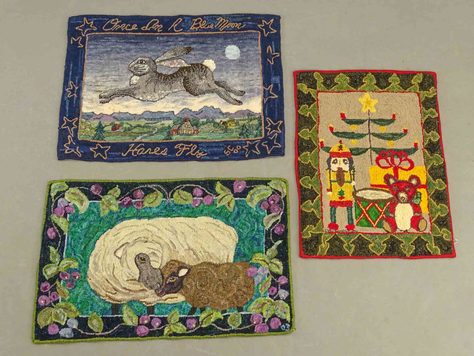 Hooked Rug Lot (1 of 10)