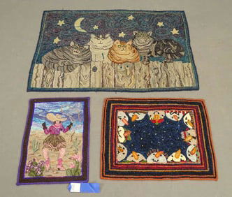 Hooked Rug Lot
