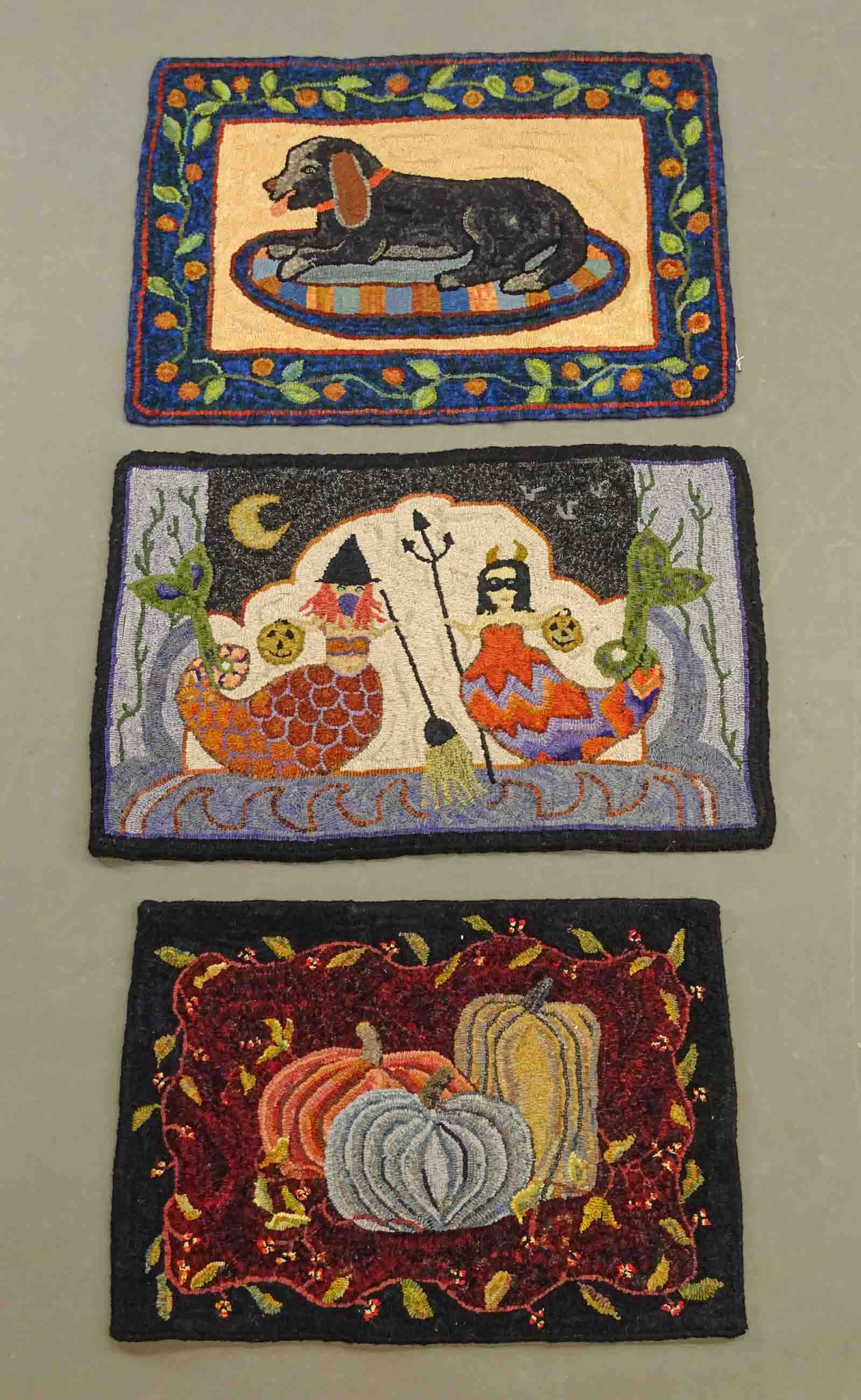 Hooked Rug Lot (1 of 8)