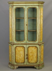 French Style Painted Cabinet